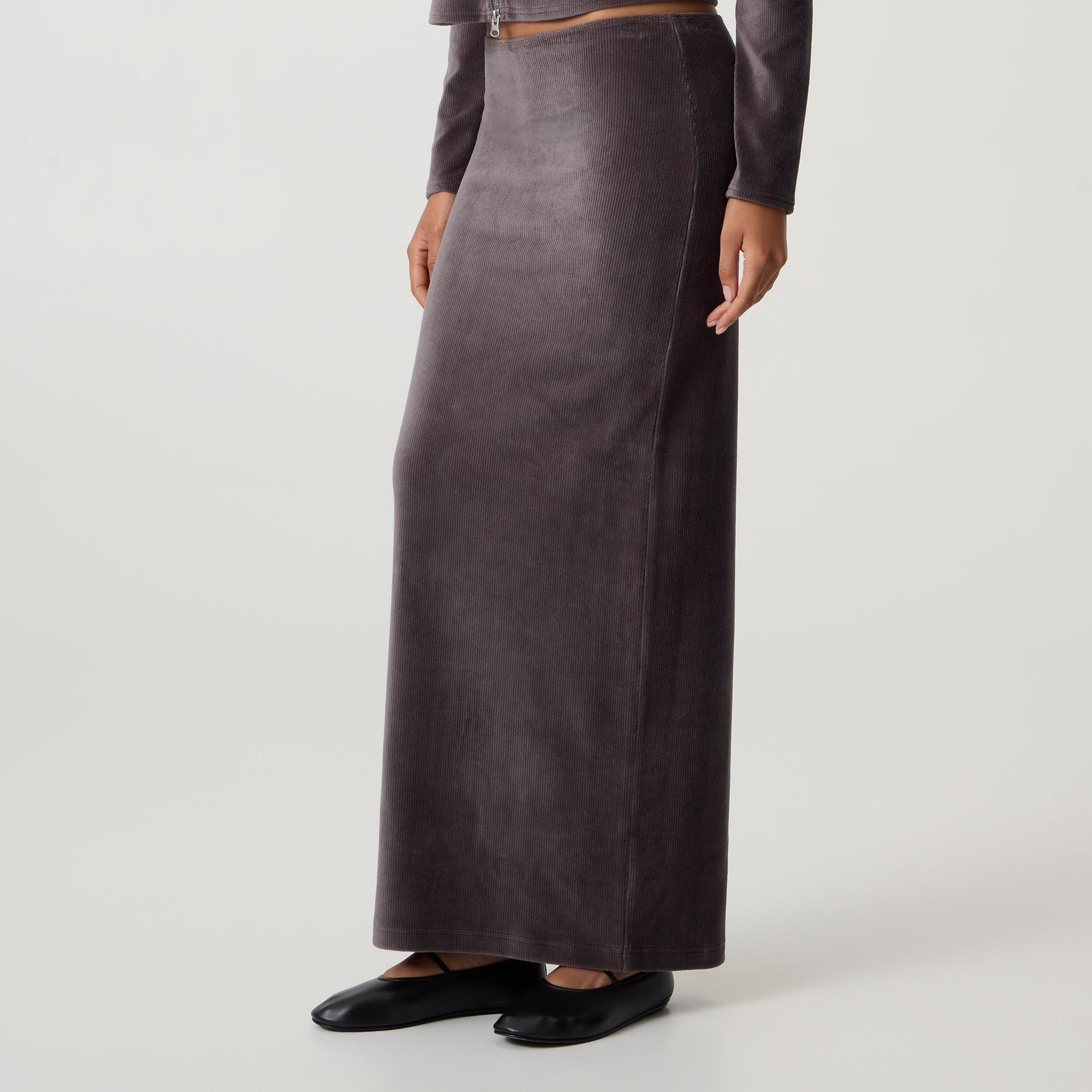 Kith Women Mila Maxi Skirt - Hematite