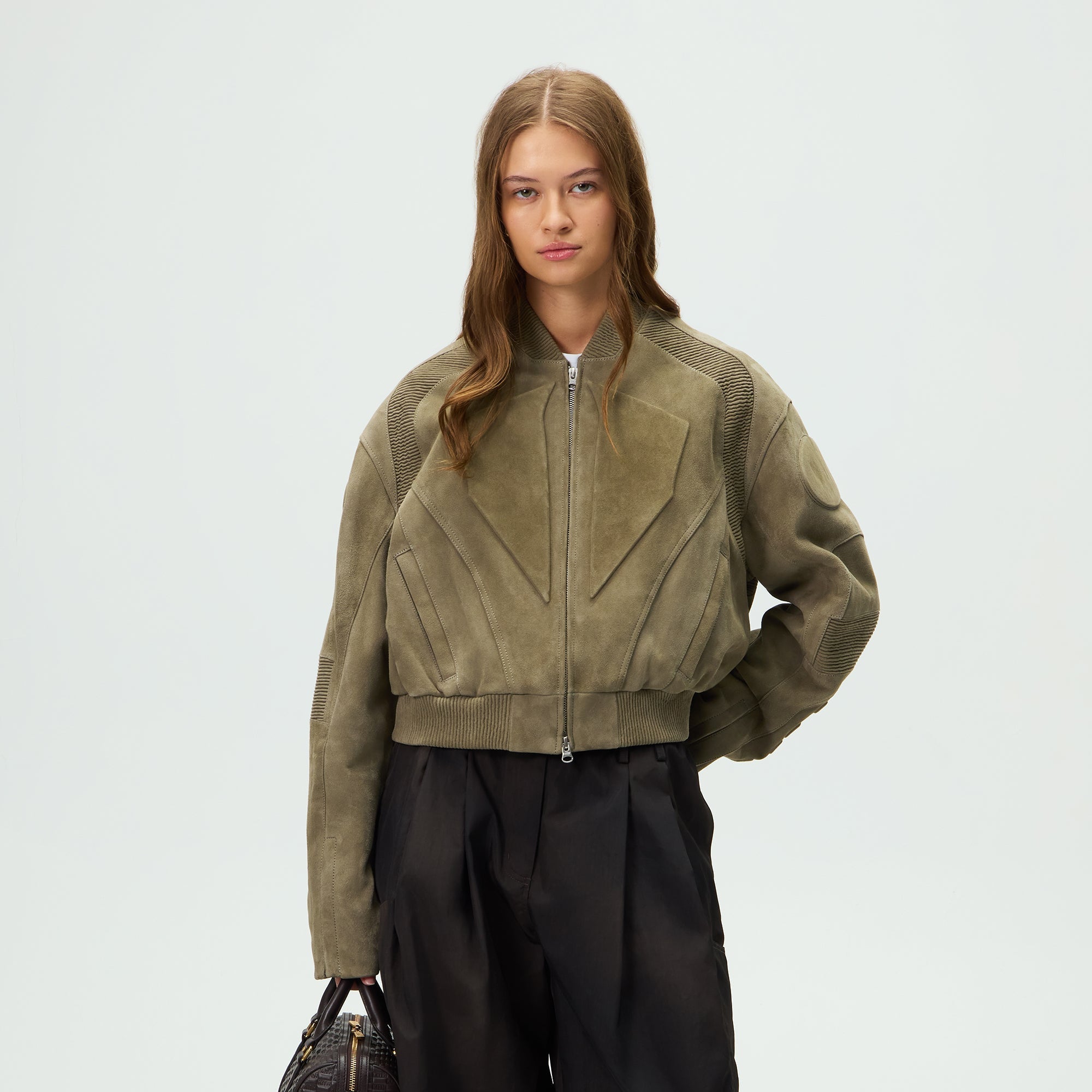 Kith Women Varen Suede Moto Bomber Jacket - Scene – Kith UK