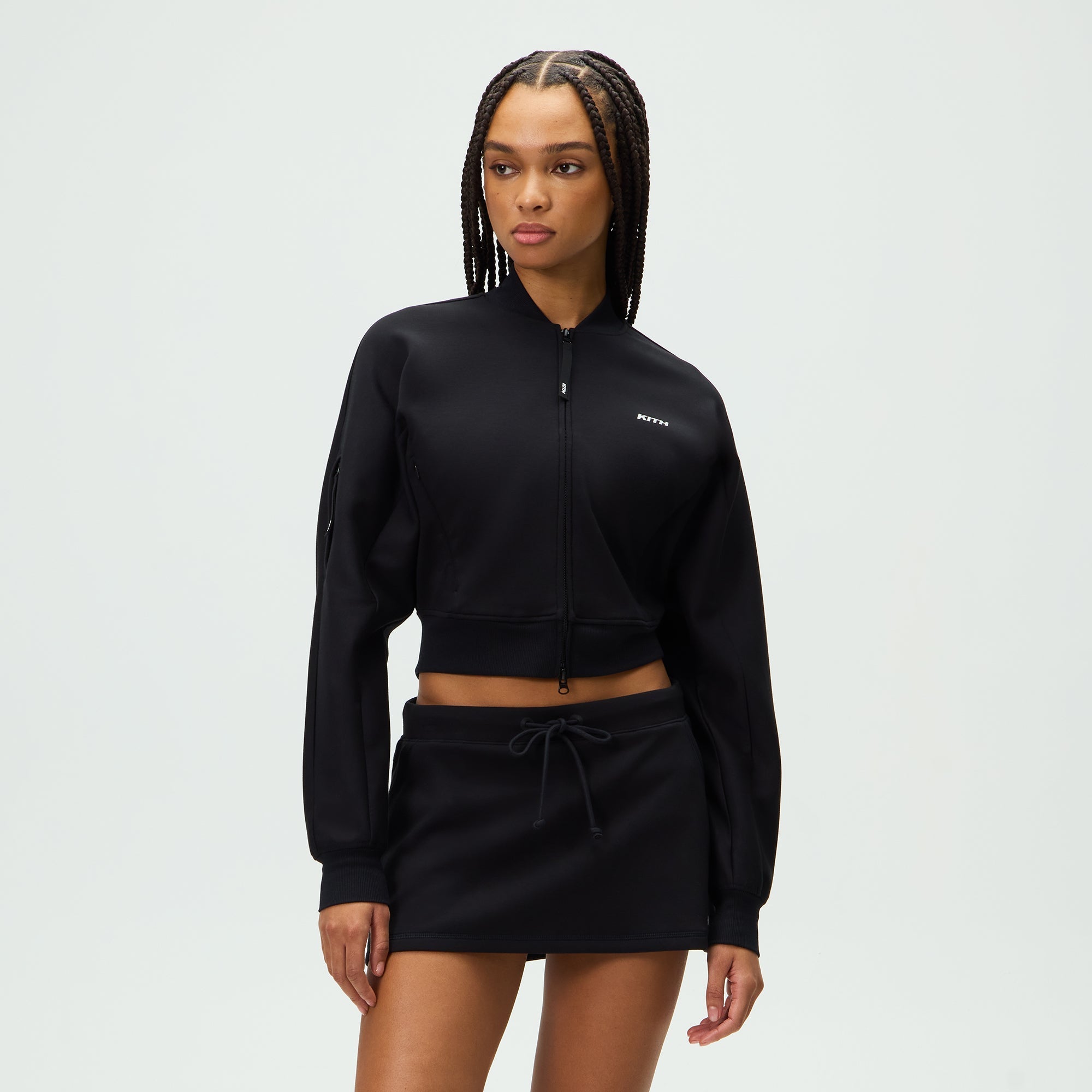 Kith Women Tanner Full Zip Hoodie - Black – Kith UK