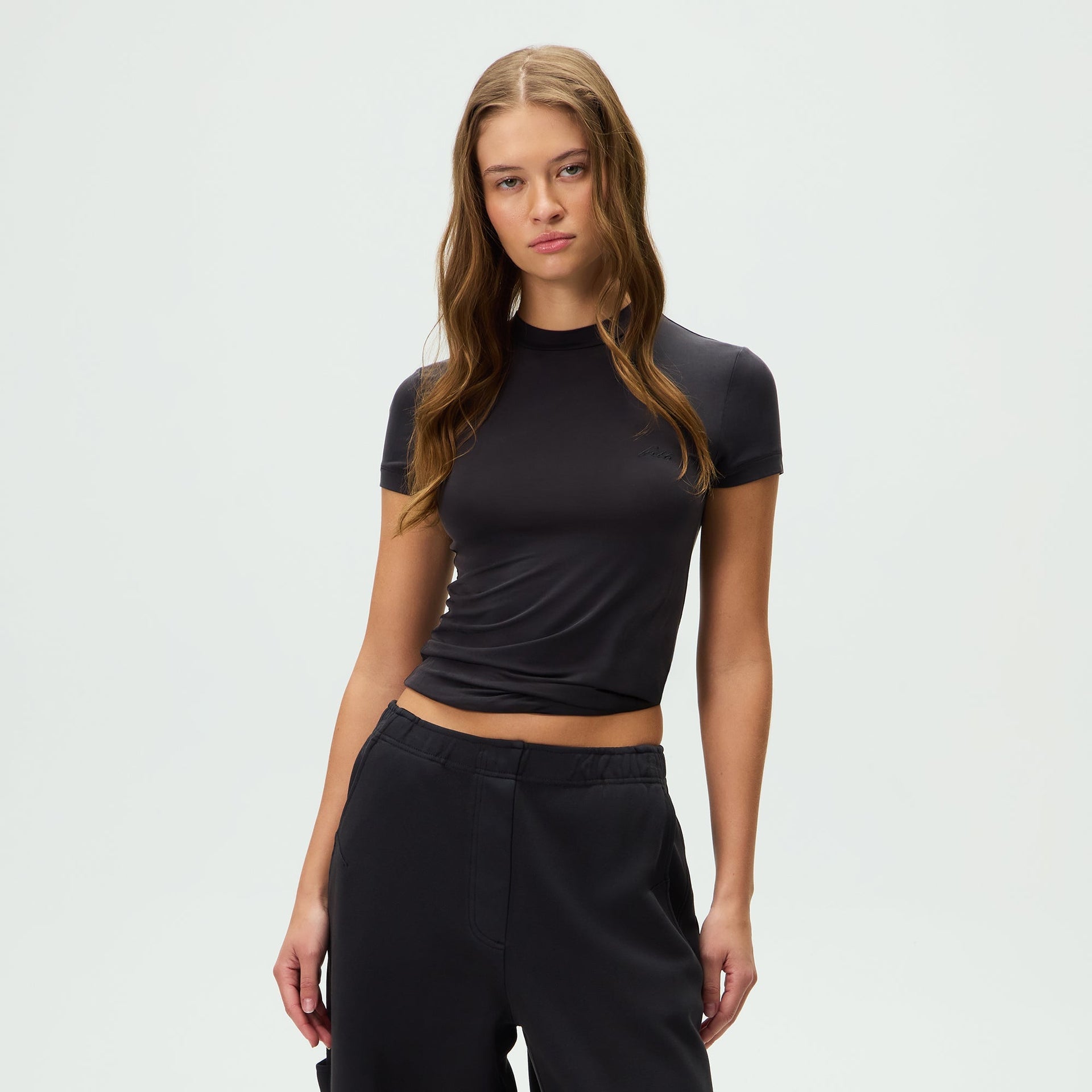 Kith Women Mulberry IV Cupro Tee - Black