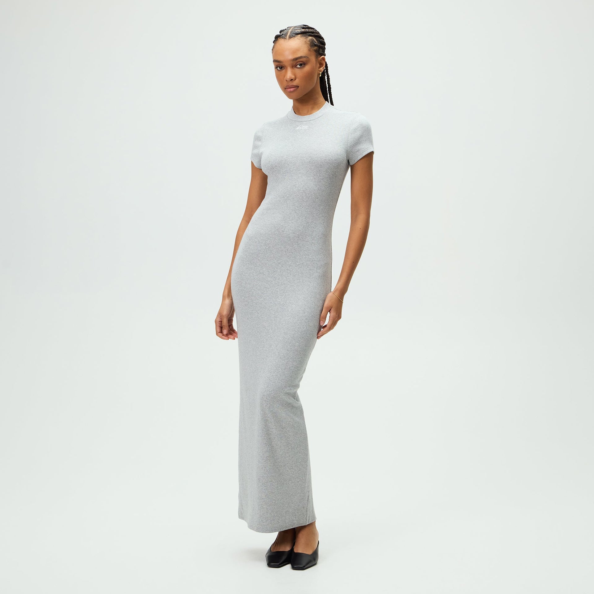 Kith Women Mulberry Maxi Dress - Cool Heather Grey Kith UK Kith Women Mulberry Maxi Dress - Cool Heather Grey Kith UK