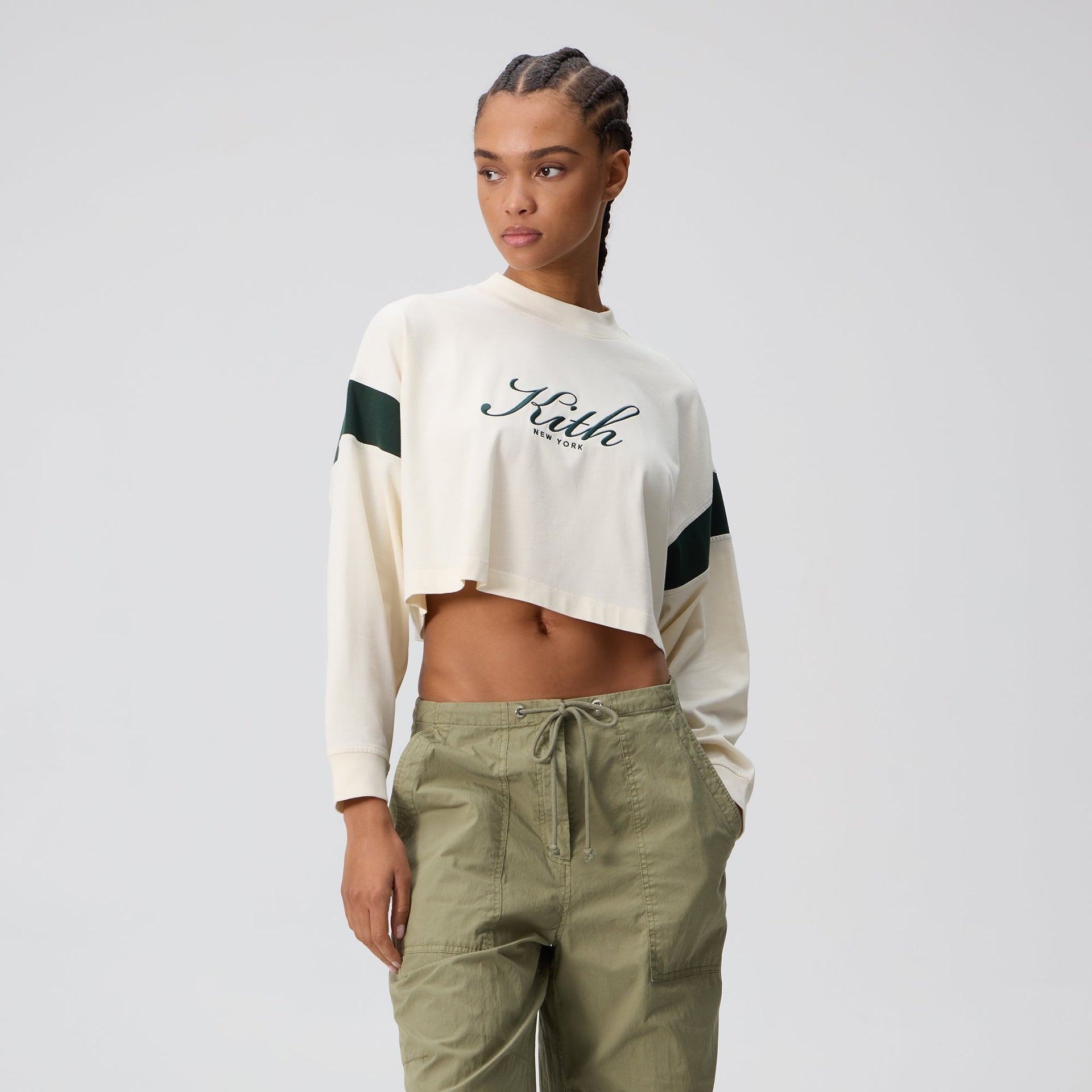 Kith Women Jasper Script Long Sleeve - Sandrift