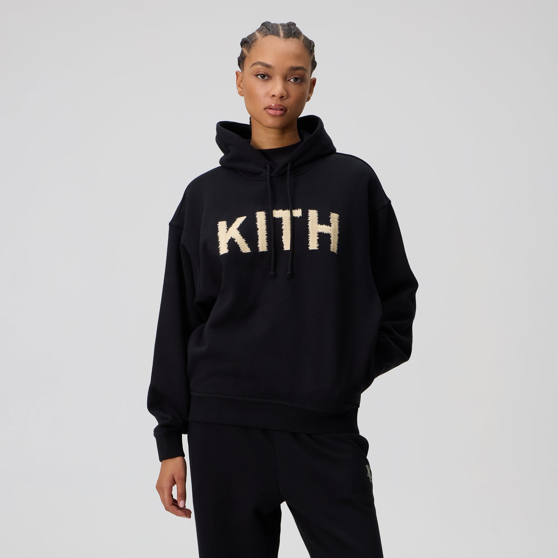 Kith Women Maverick Magnified Kith Hoodie - Black