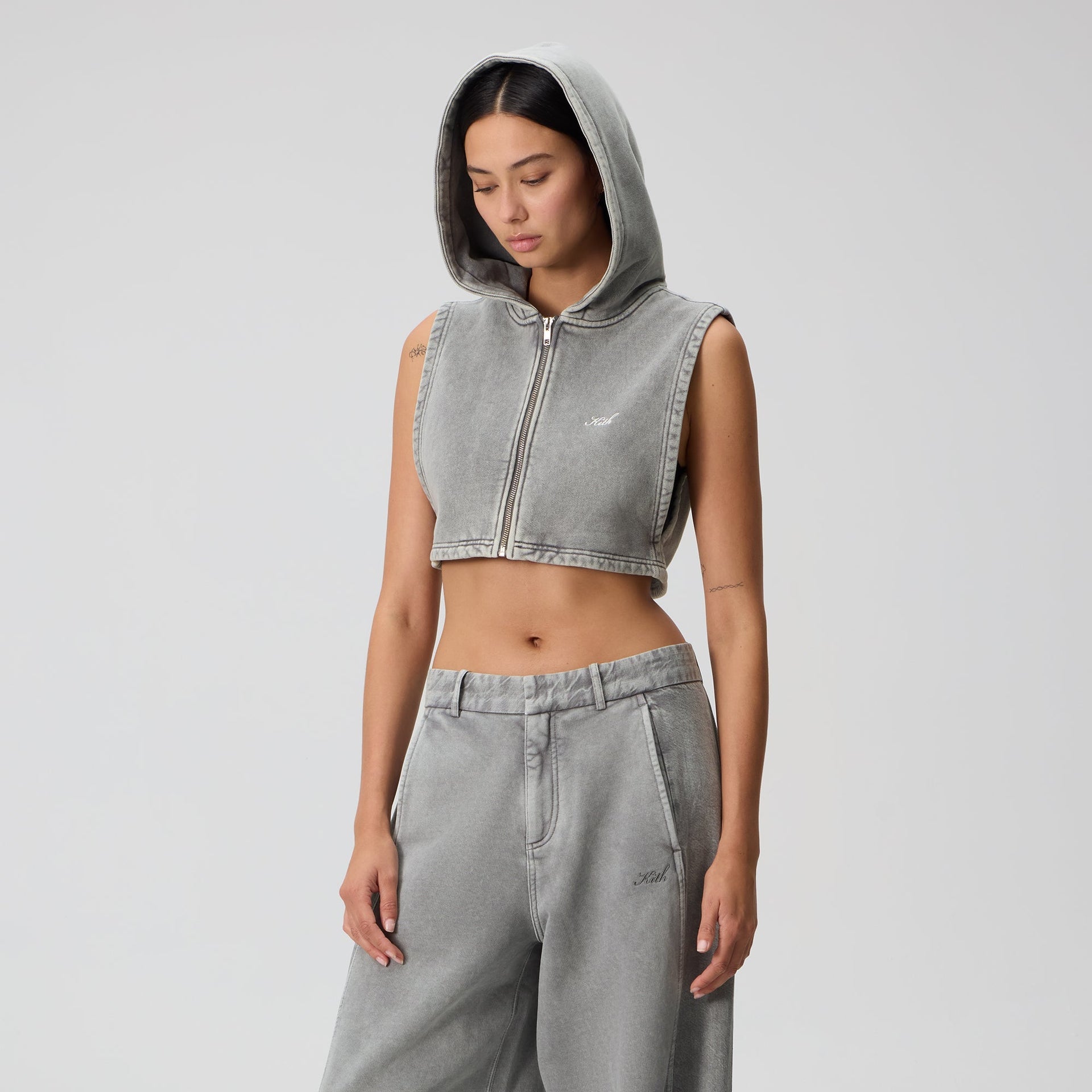 Kith Women Tanner Washed Hooded Dickey - Statue
