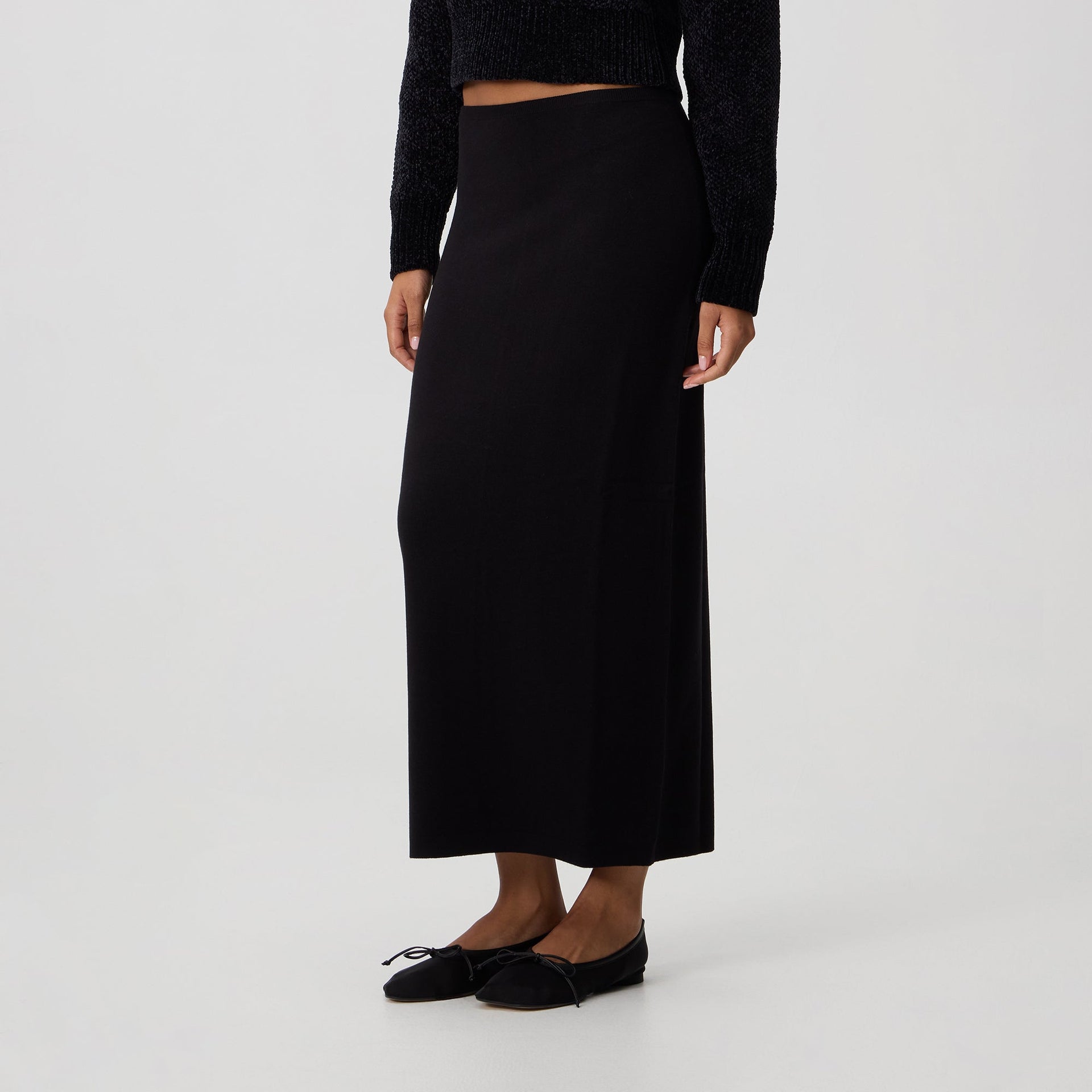 Kith Women Mila II Maxi Skirt - Black