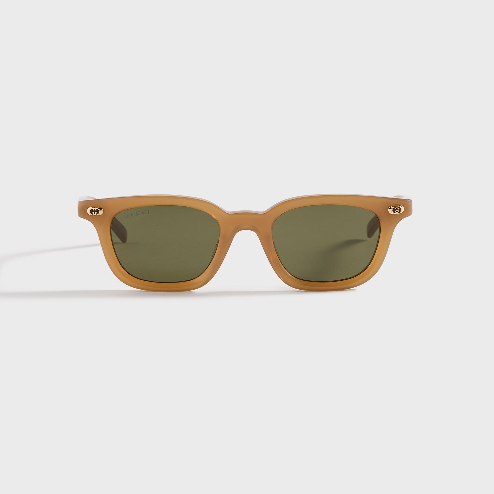 Gucci Oval Frame Sunglasses - Brown / Green