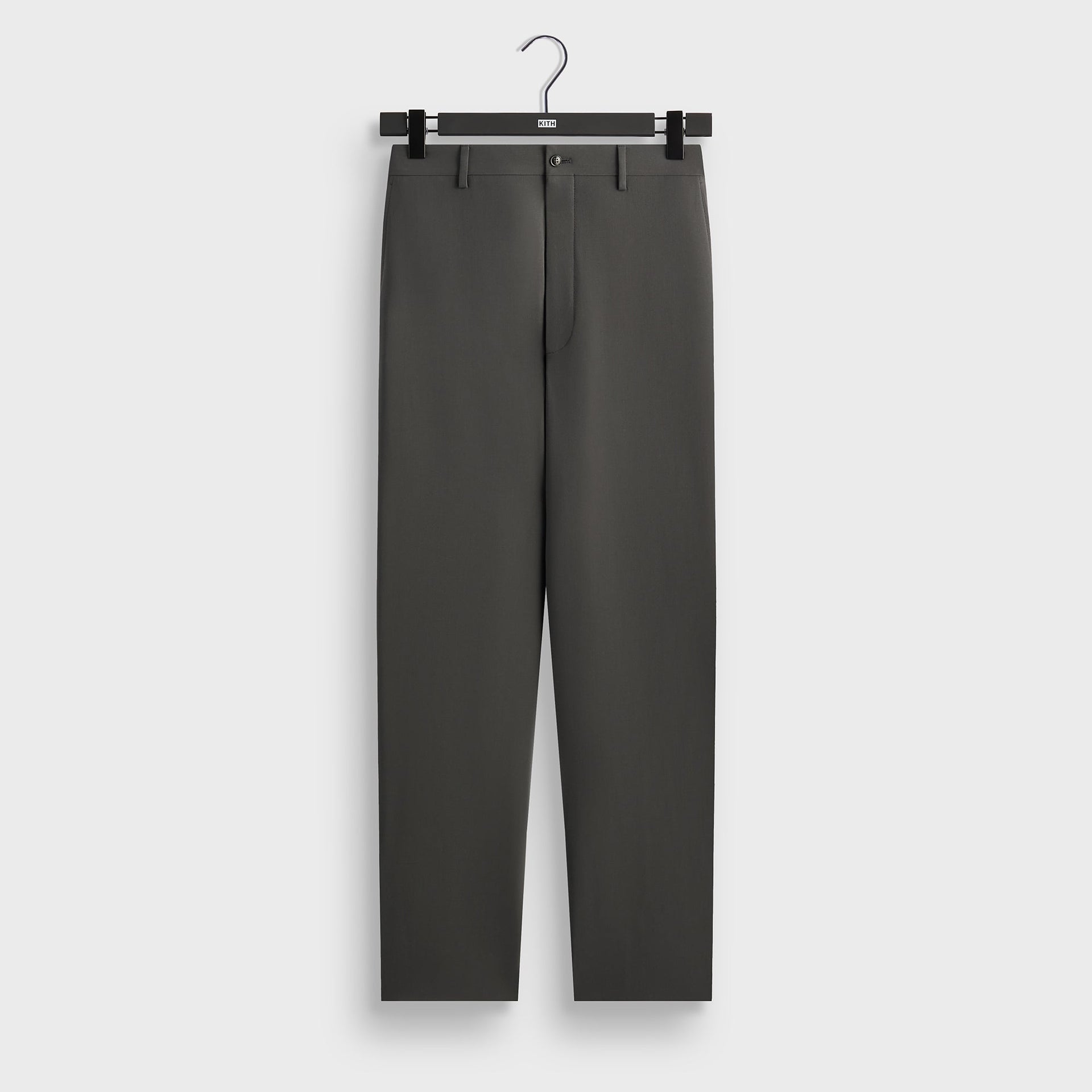 Giorgio Armani & Kith &Kin Milano Crepe Flat Front Trouser - Dark Ash