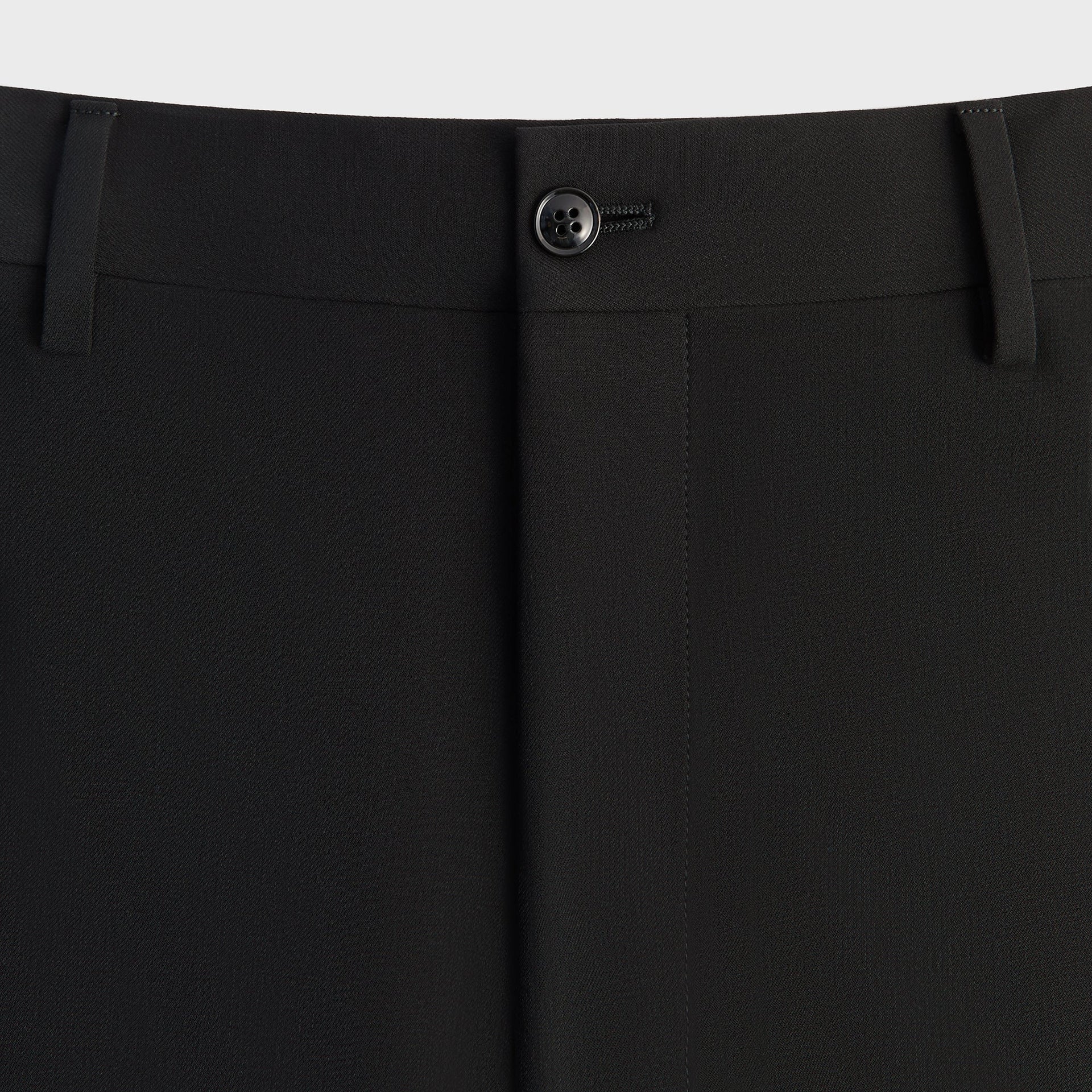 Giorgio Armani & Kith &Kin Milano Crepe Flat Front Trouser - Black