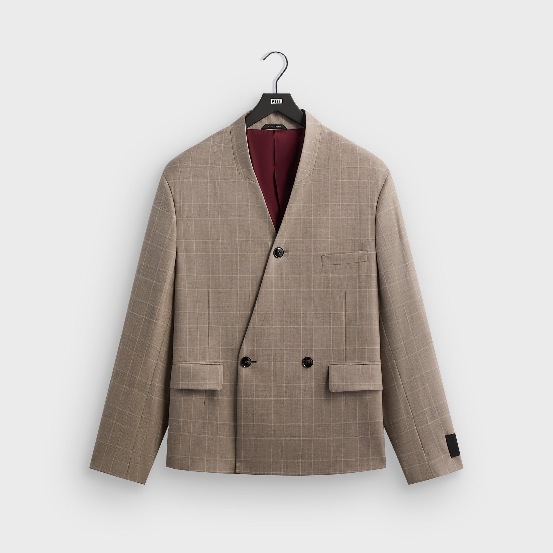 Giorgio Armani & Kith &Kin Single Breasted Collarless Jacket - Dark Ash