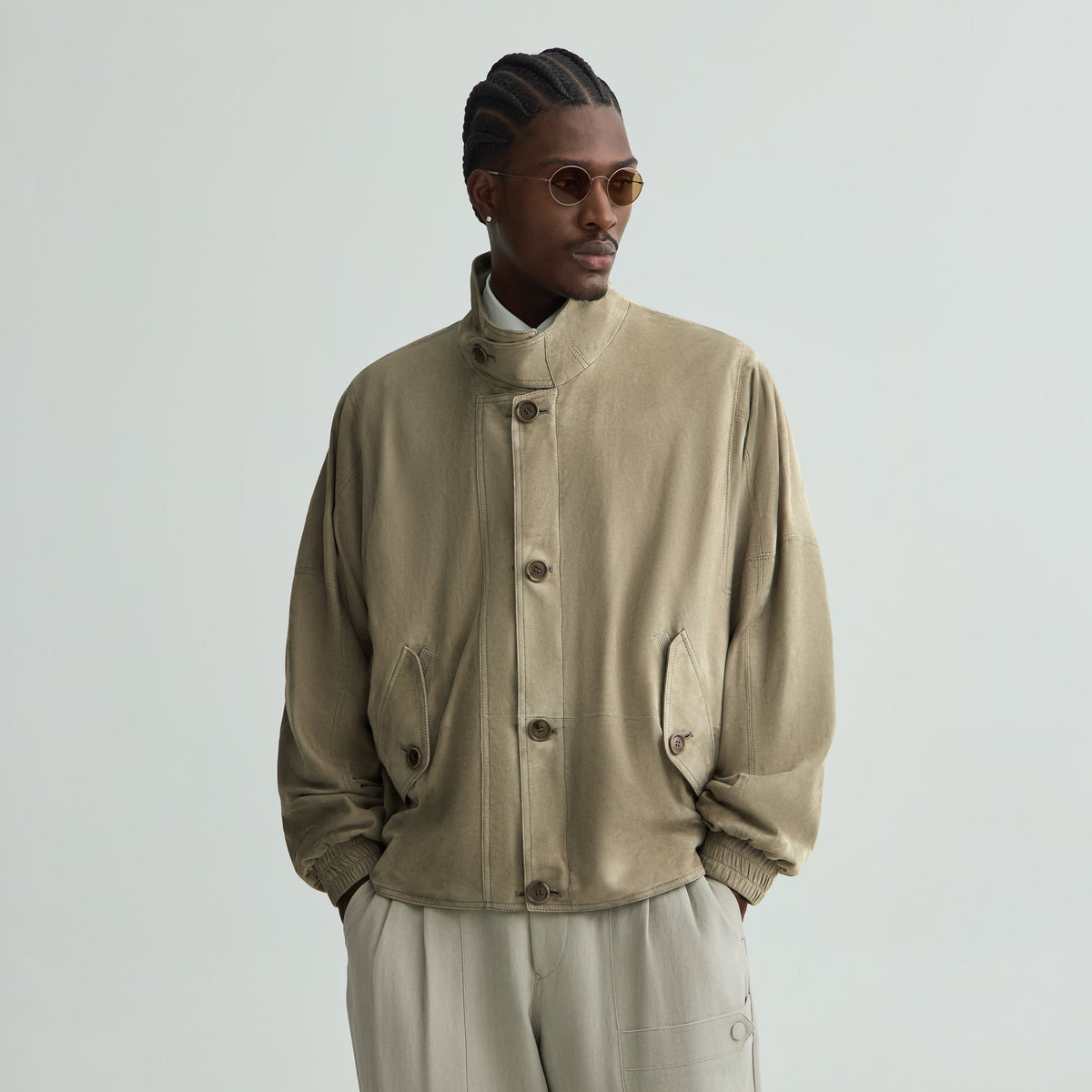 Giorgio Armani & Kith Lamb Blouson Jacket - Laurel Oak - PH