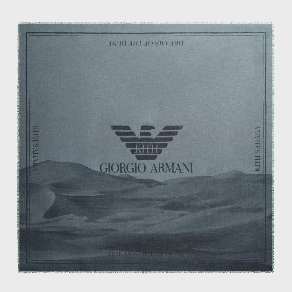 Giorgio Armani & Kith Jacquard Scarf - Black