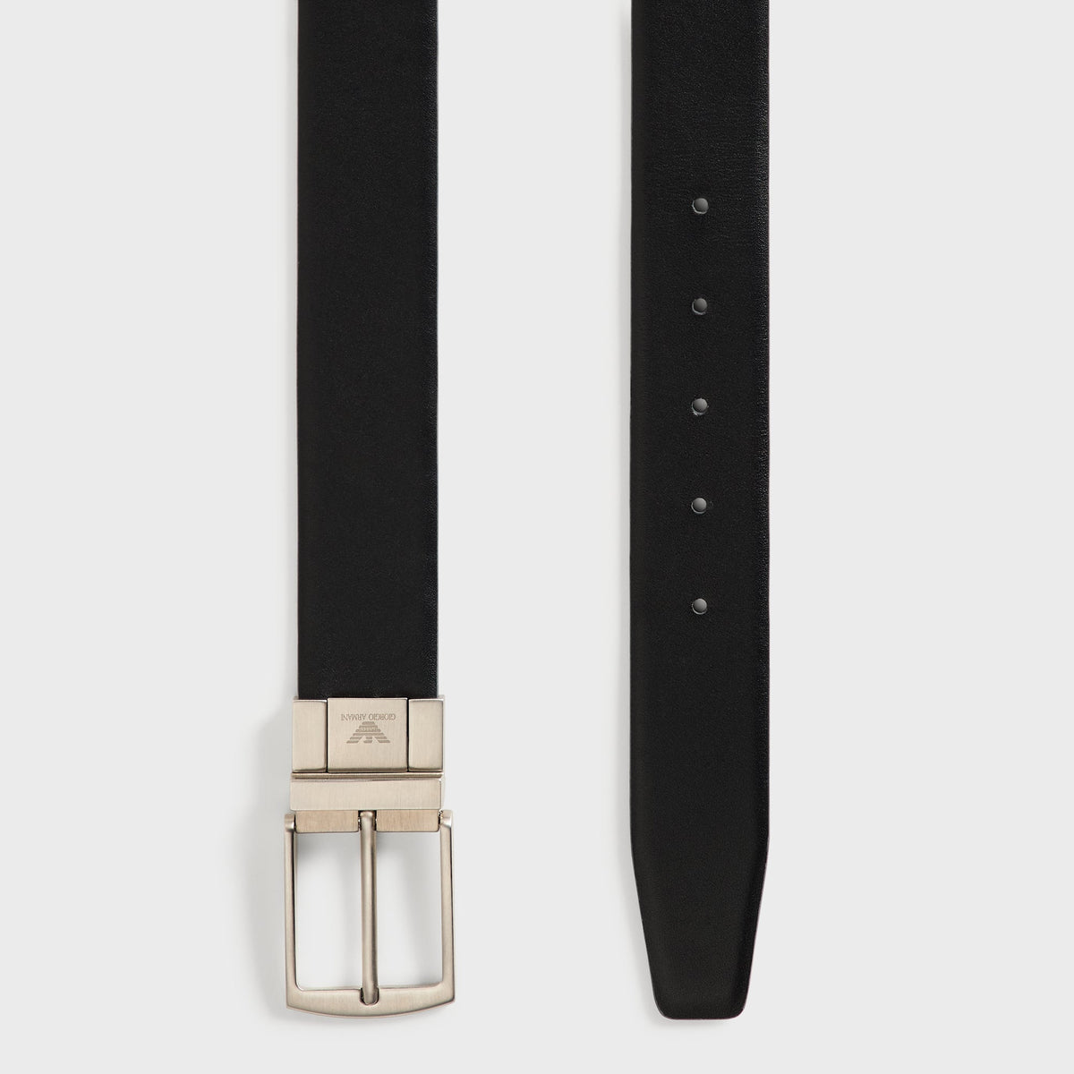 Giorgio Armani & Kith Reversible Belt - Grey / Black