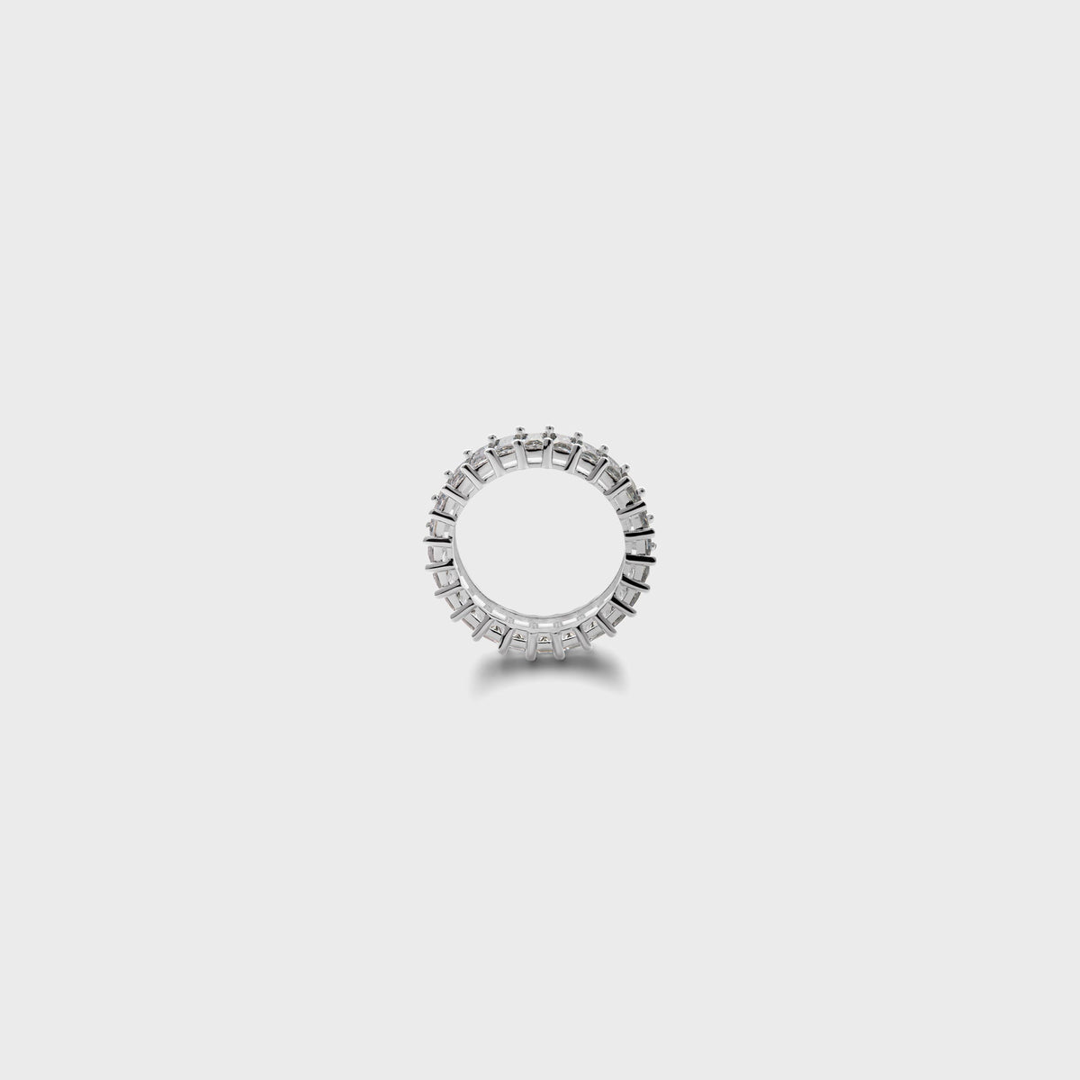 Hatton Labs Baguette Eternity Ring - White