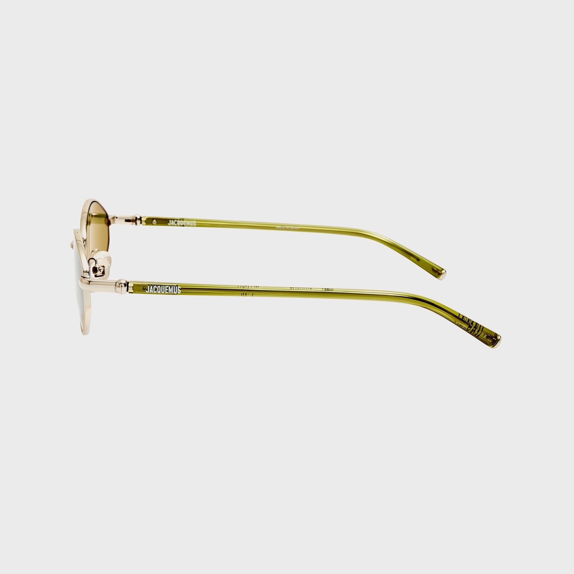 Jacquemus 160 Sunglasses - Khaki / Silver