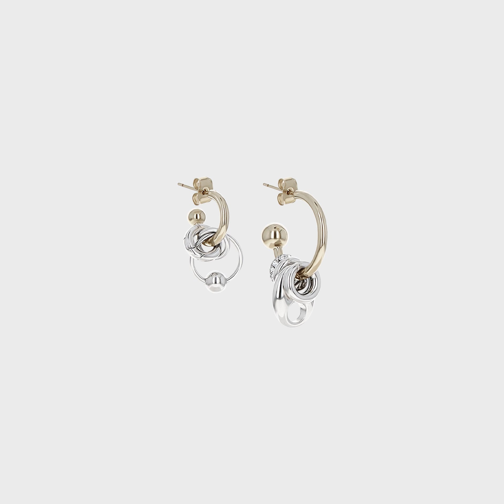 Justine Clenquet Aimee Earrings - Gold / Palladium