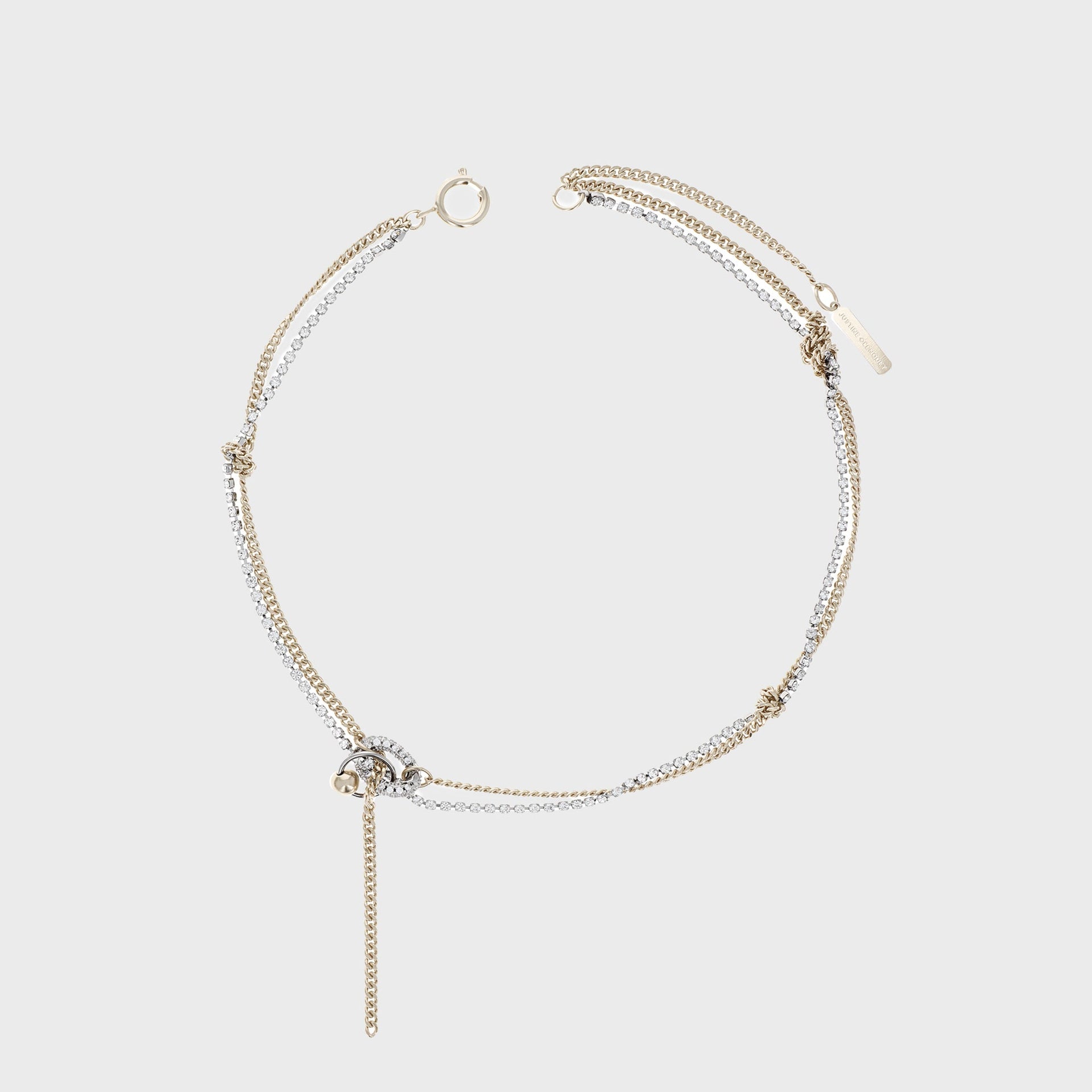 Justine Clenquet Amber Necklace - Gold / Palladium