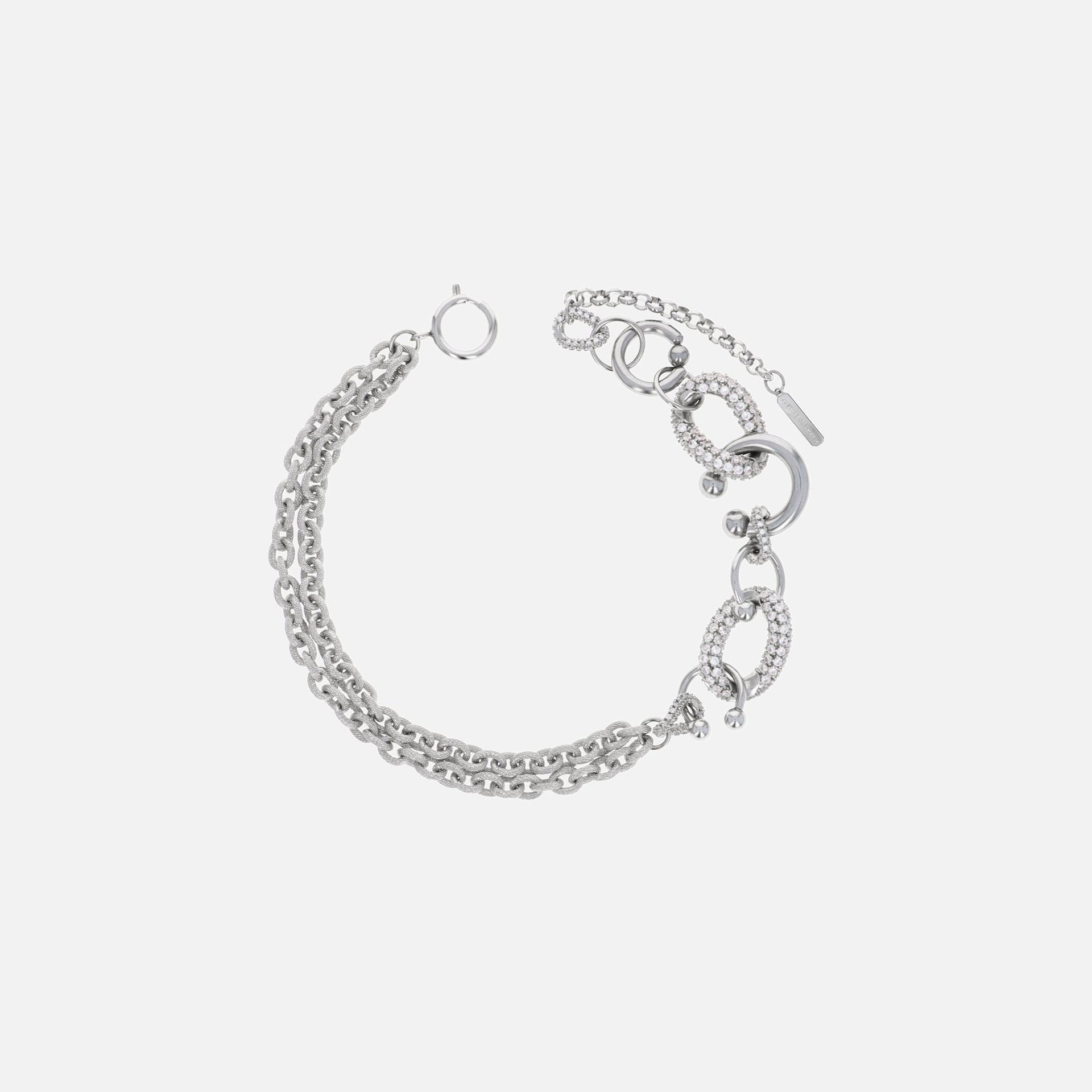 Justine Clenquet Dolly Crystal Choker - Palladium