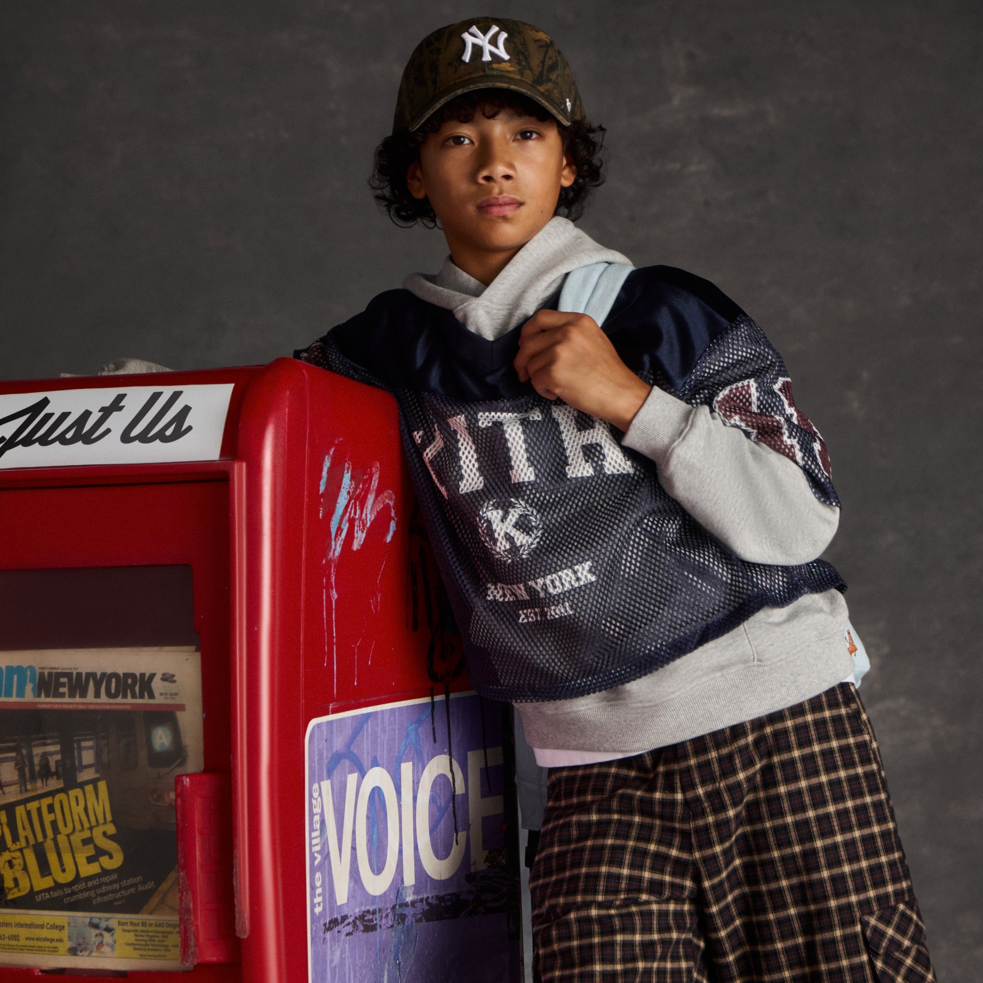 Kith Malik Long Sleeve Mesh Jersey - Nocturnal – Kith UK