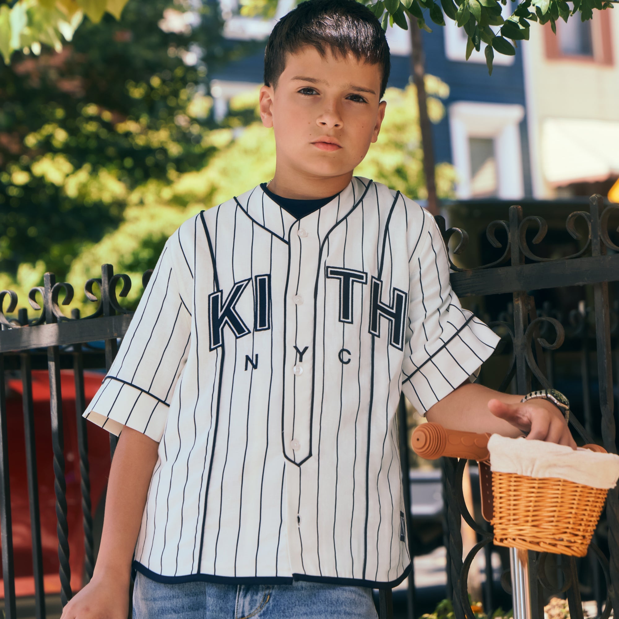 Kith Kids Wavy Ombre Edison Soccer Polo - Black – Kith UK