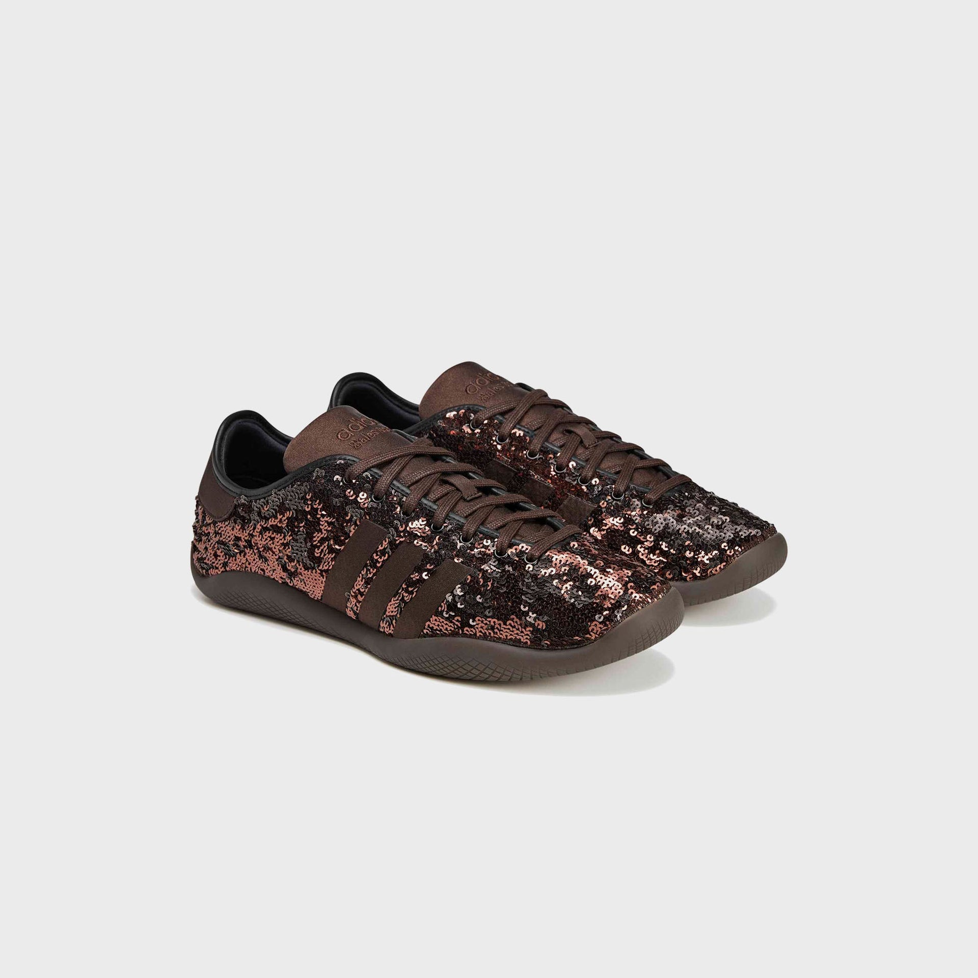 adidas x Wales Bonner Karintha Lo Sequin - Dark Brown / Core Black