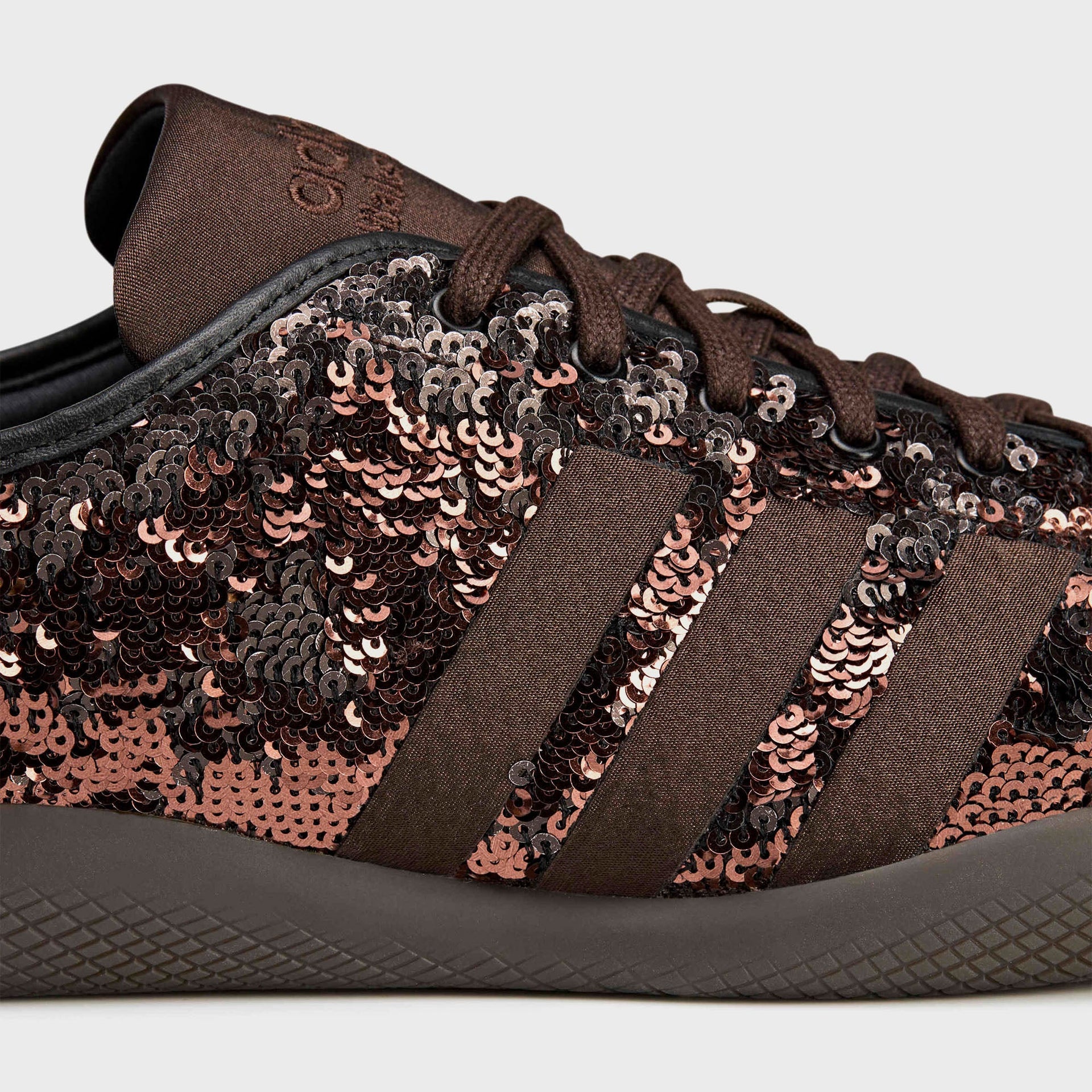 adidas x Wales Bonner Karintha Lo Sequin - Dark Brown / Core Black