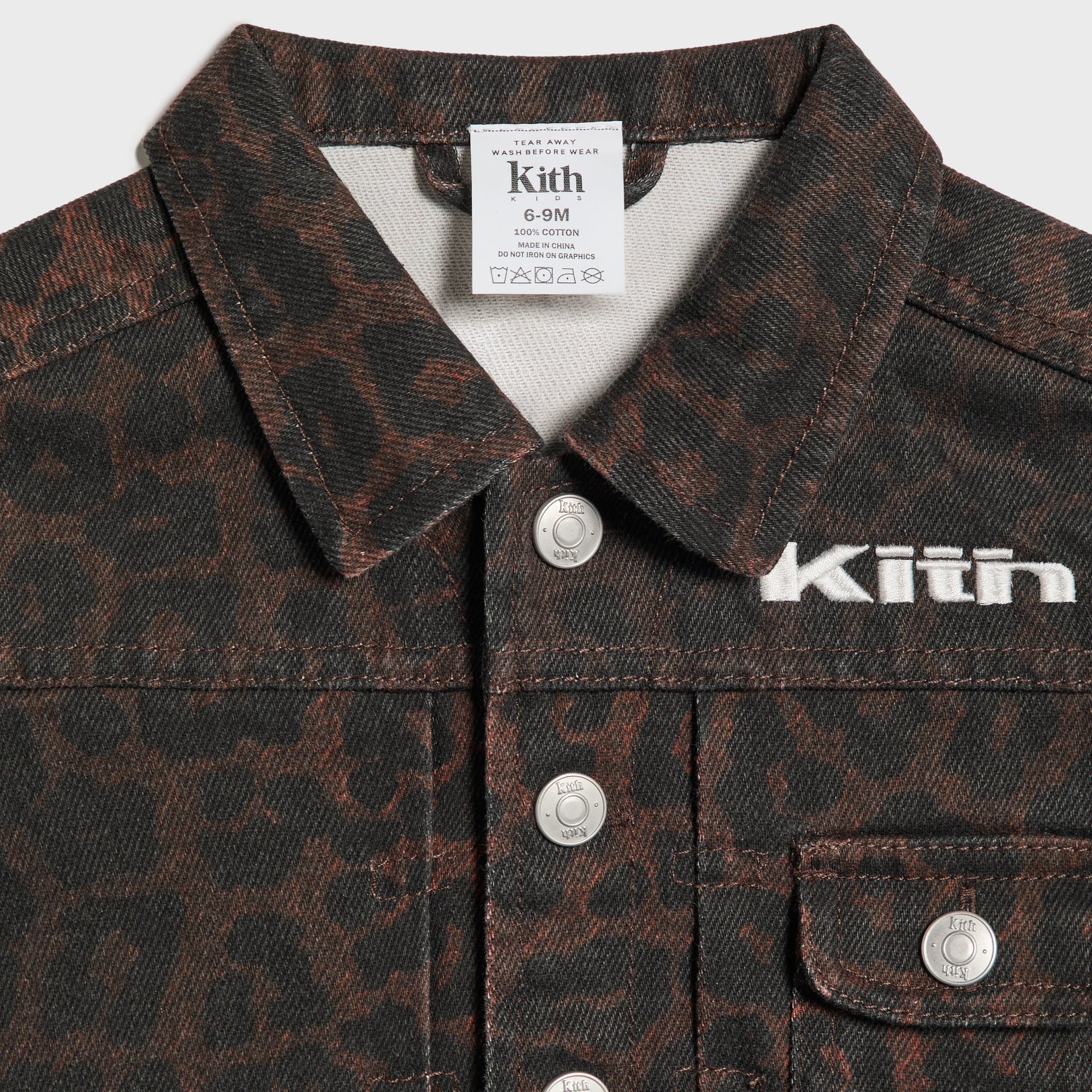 Kith Baby Leopard Alonzo Denim Jacket - Incognito