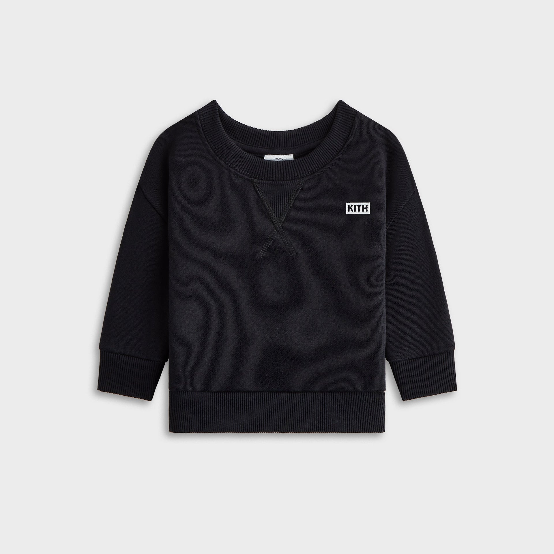 Kith Baby Long Sleeve Nelson Crewneck - Black