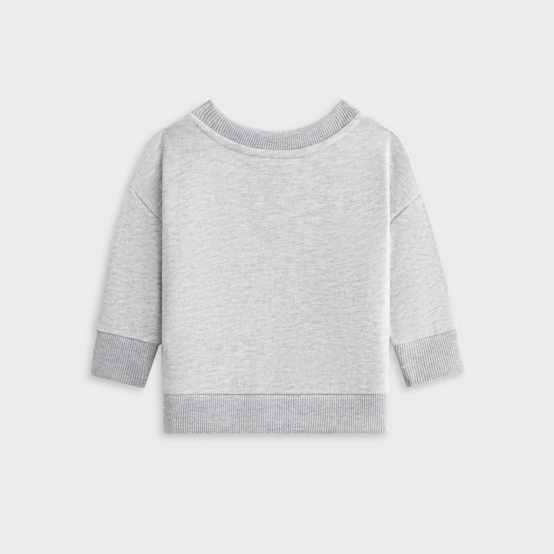 Kith Baby Long Sleeve Nelson Crewneck - Light Heather Grey