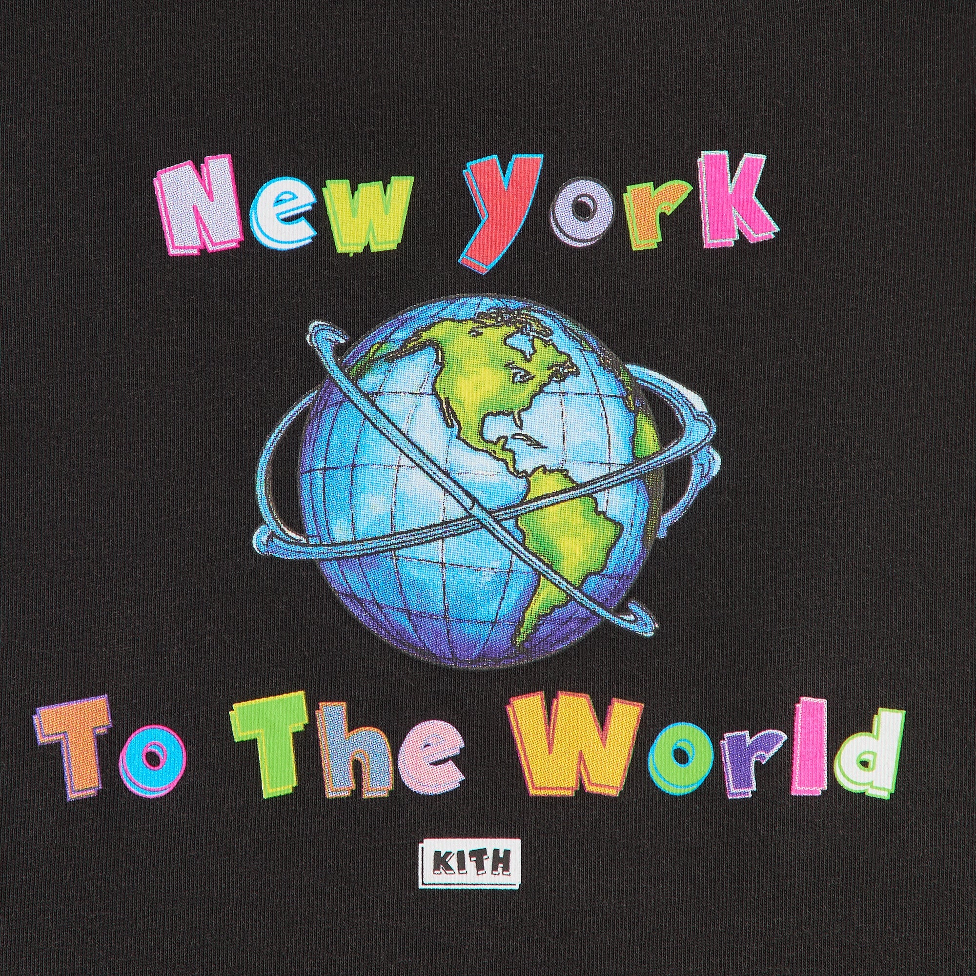 Kith Baby New York to the World Vintage Tee - Black – Kith UK