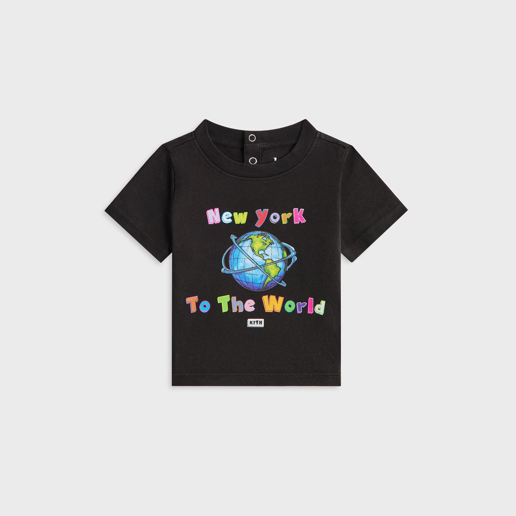 Kith Baby New York to the World Vintage Tee - Black – Kith UK