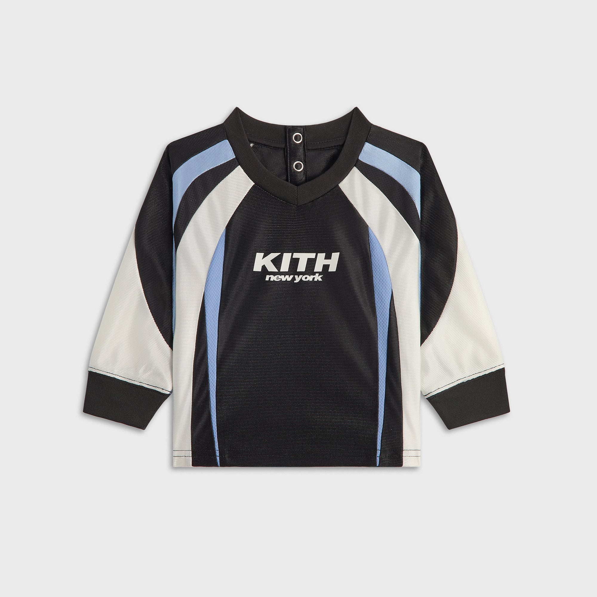 Kith Baby Blocked Ridley Tech Long Sleeve Tee - Nassau – Kith UK