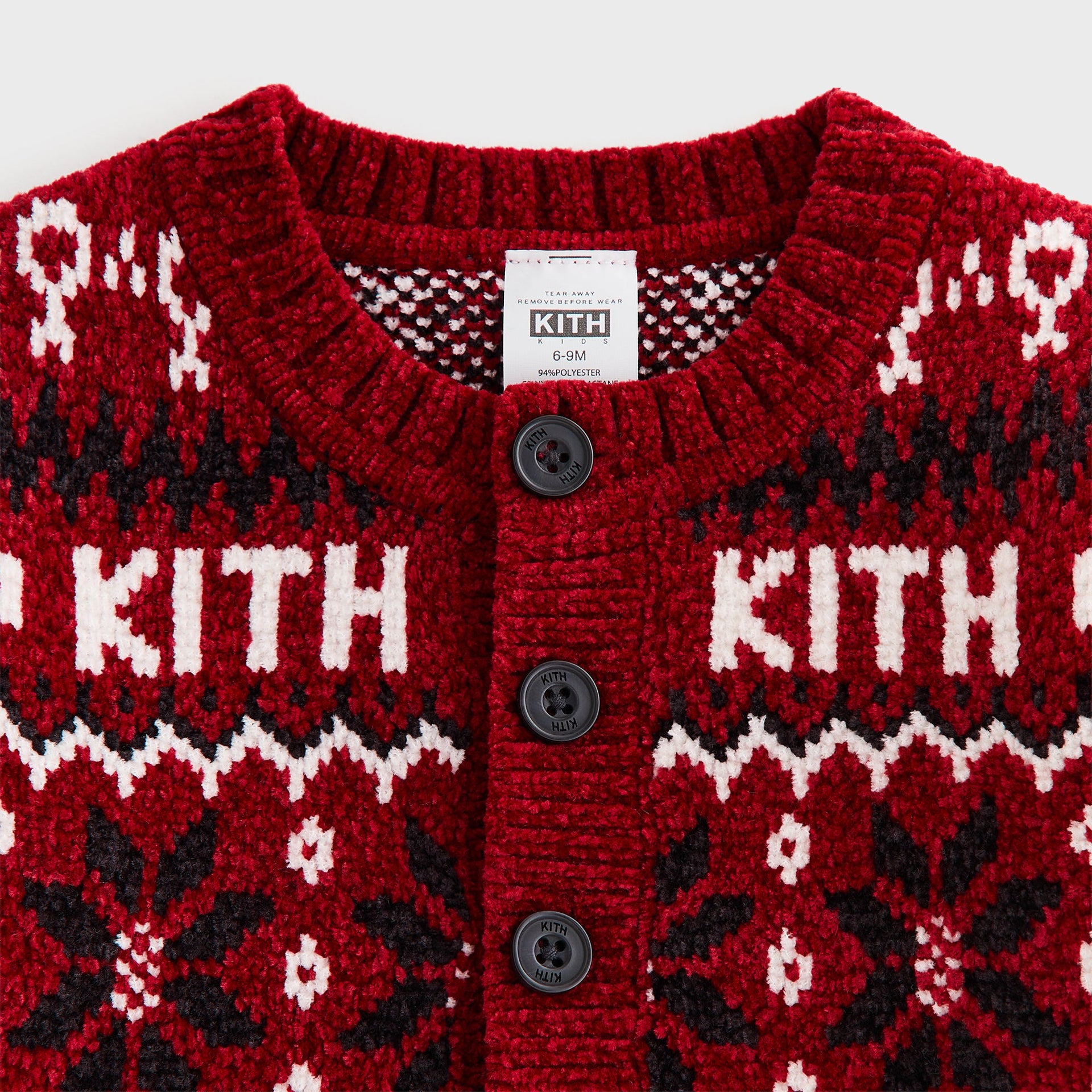 Kithmas Baby Fair Isle Chenille Cardigan - Allure