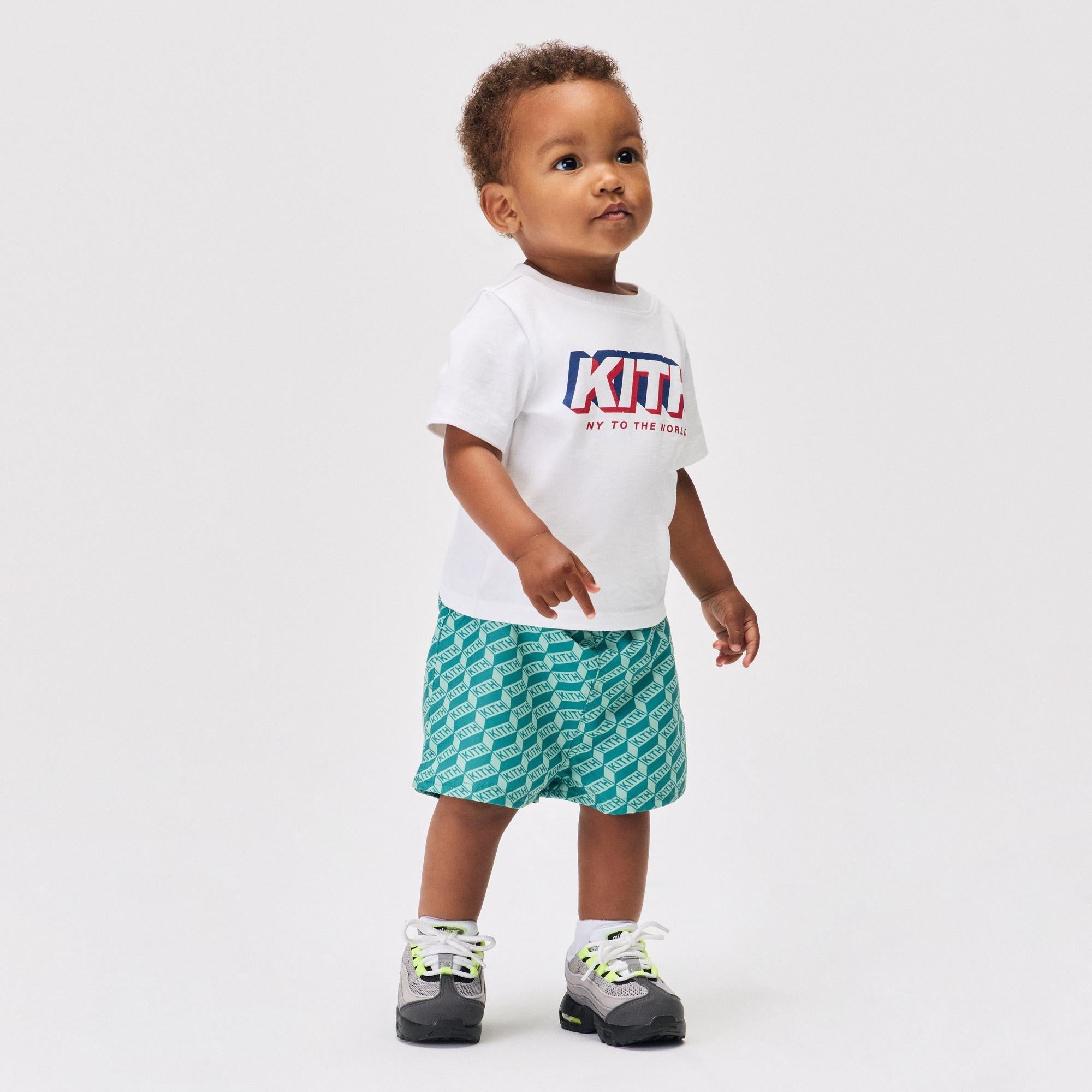 Kith ×   Monogram Trunk Kith Baby Monogram Kai Swim Trunk - Sorrel - PH – Kith UK