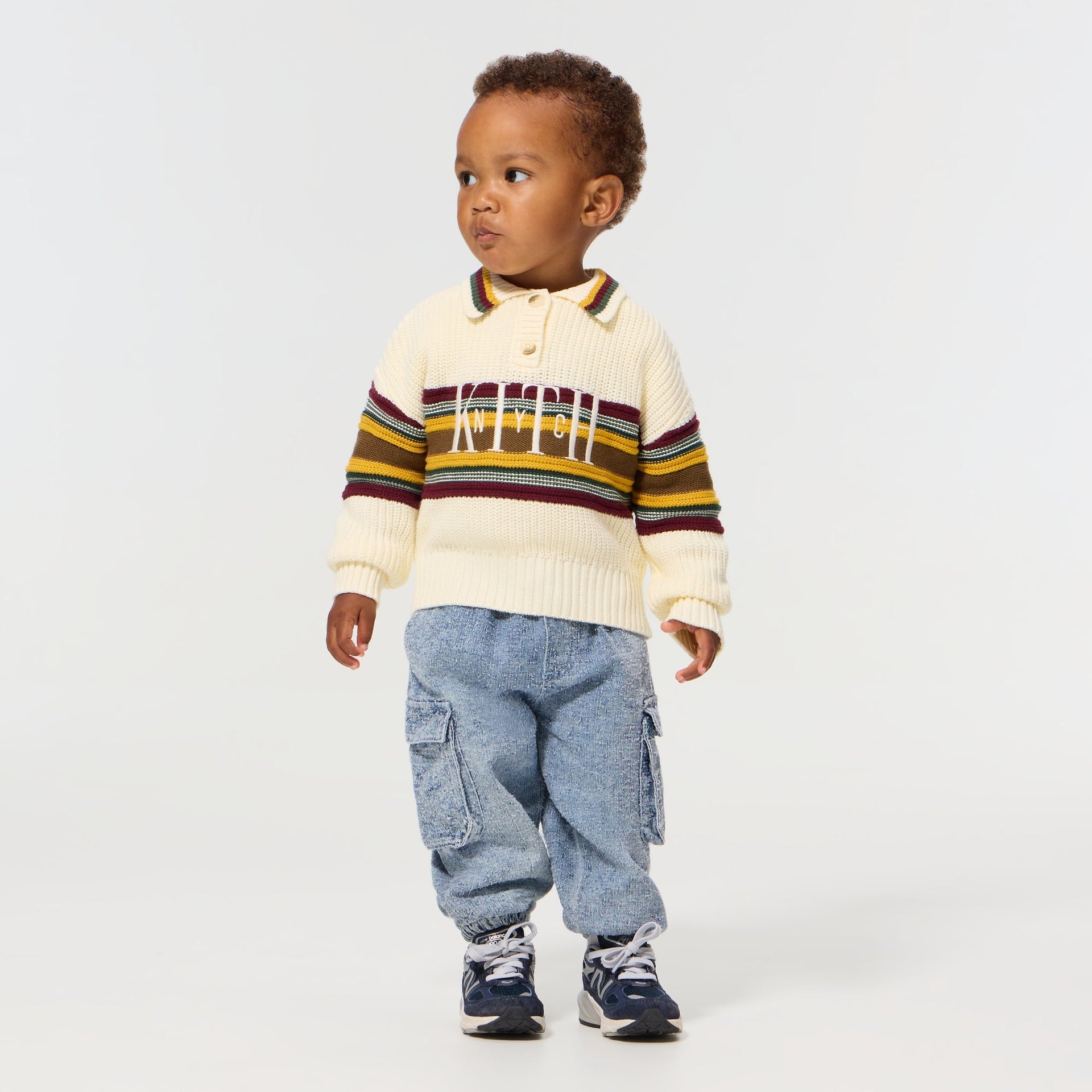 Kith Baby Chunky Knit Rugby Shirt - Sandrift - PH