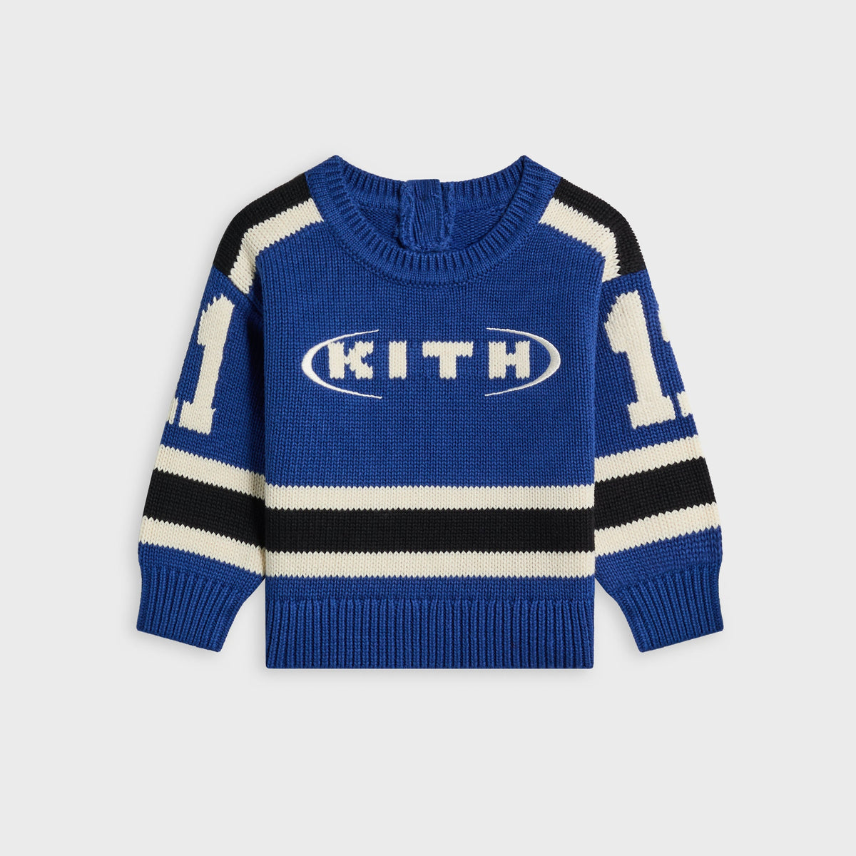 Kith Baby Varsity Nelson Knit Crewneck - Cyanotype