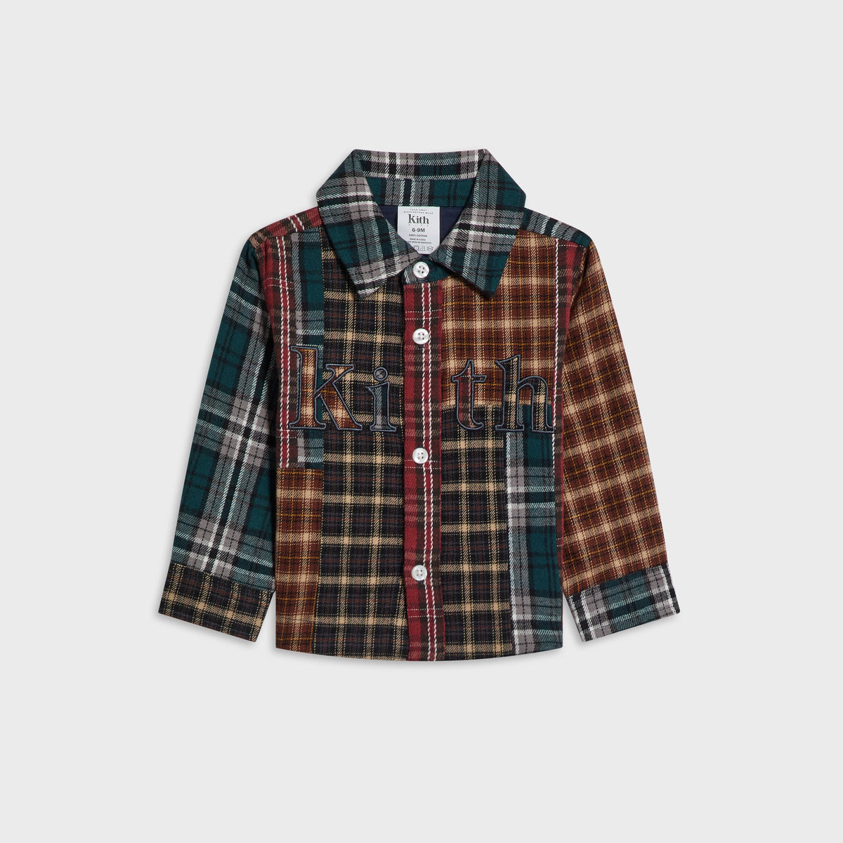 Kith Baby Patchwork Plaid Apollo Shirt - Chest