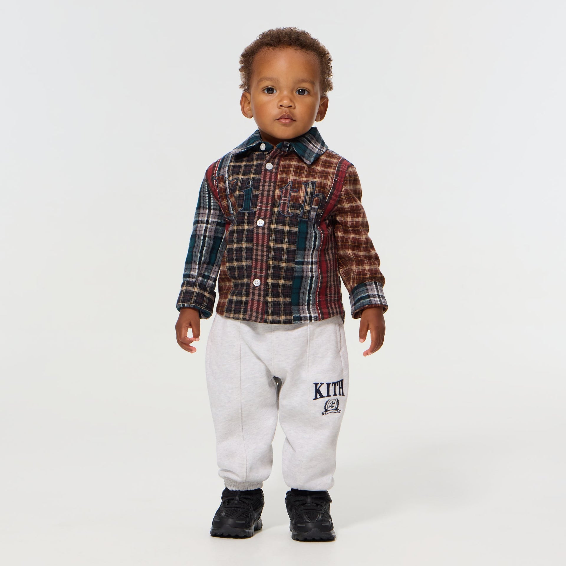 Kith Baby Patchwork Plaid Apollo Shirt - Chest