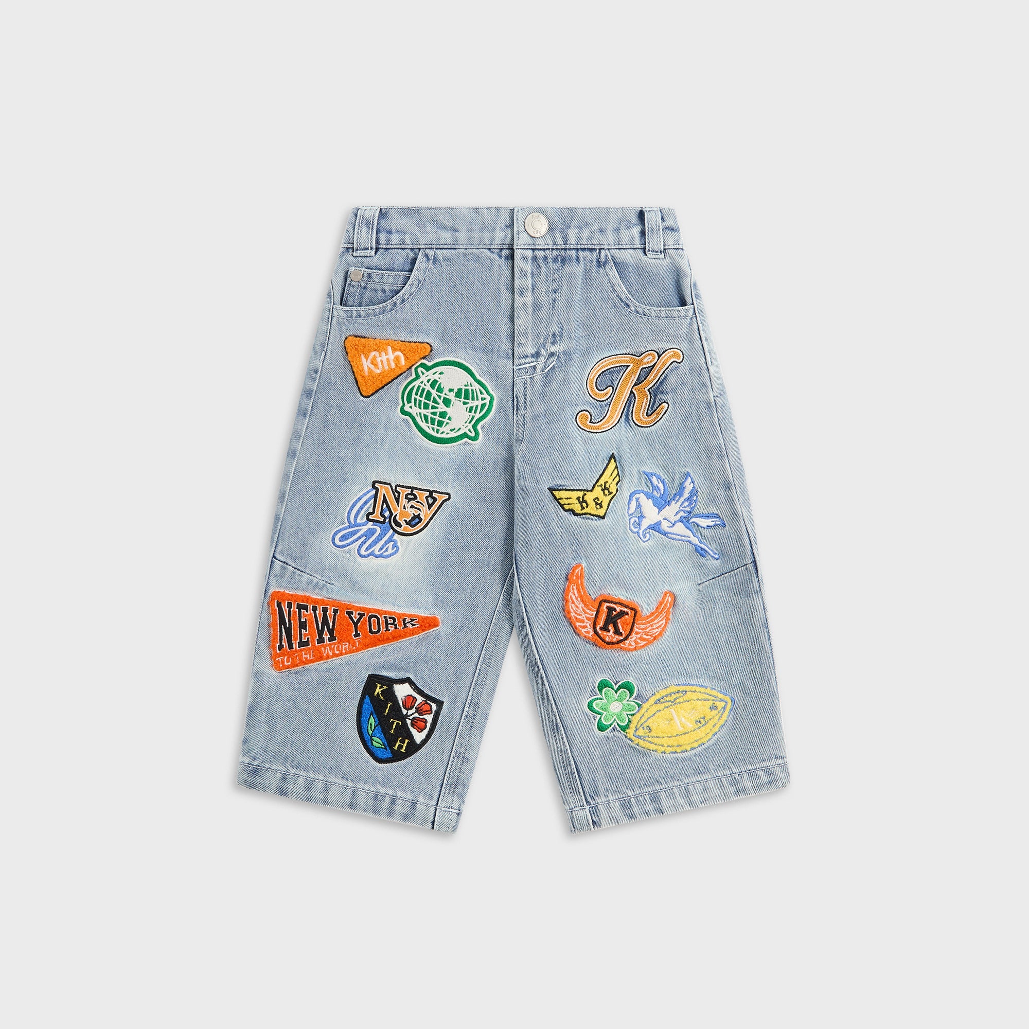 Kith Baby NY to the World Denim Wide Leg Heston Jean - Light
