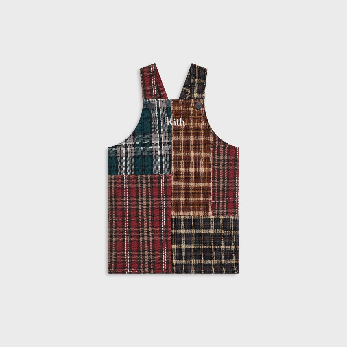 Kith Baby Patchwork Plaid Overall Dress - Chest