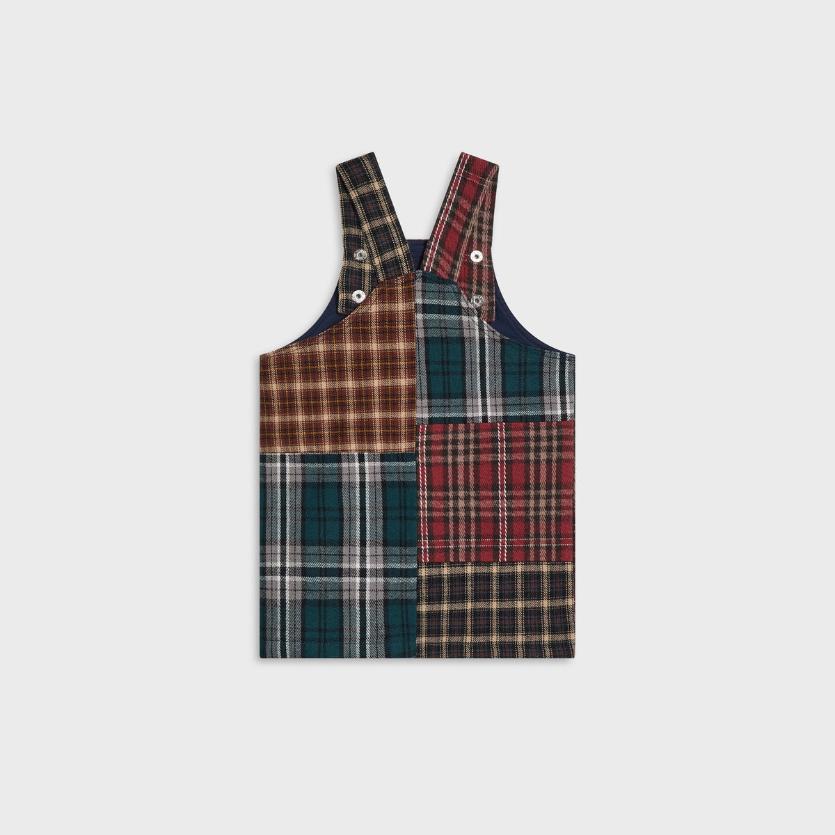 Kith Baby Patchwork Plaid Overall Dress - Chest