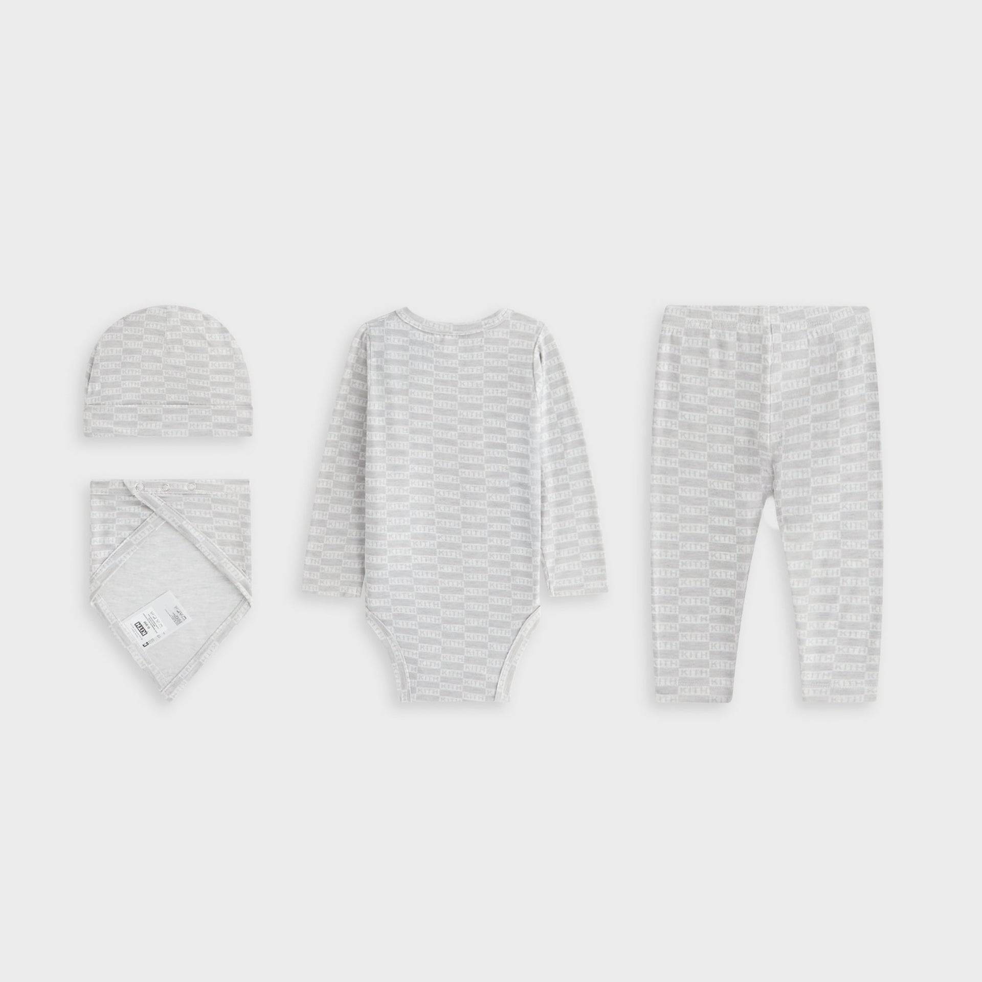 Kith Baby Monogram Box Gift Set - Light Heather Grey