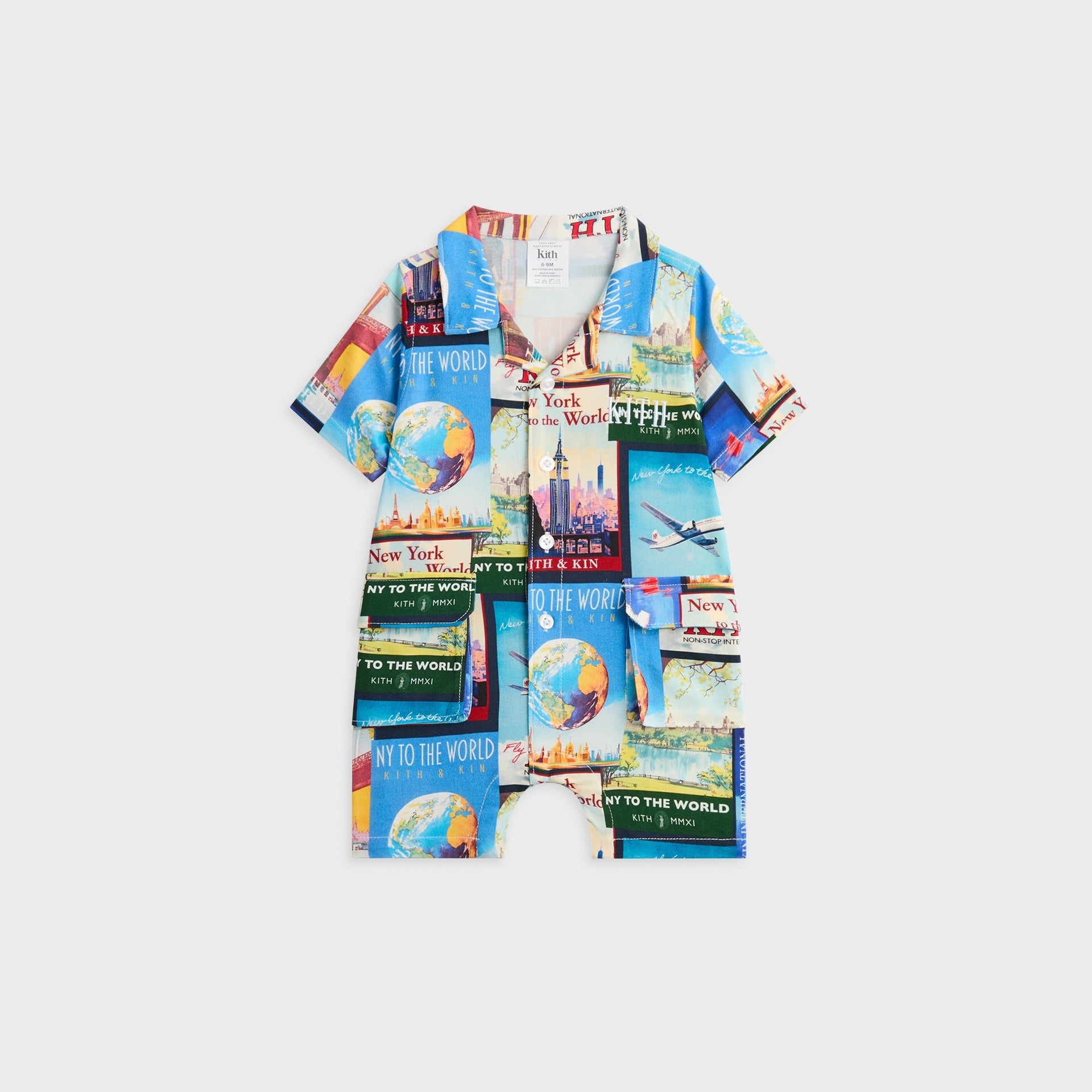 Kith Baby World Travel Printed Belmont Shortall - Nocturnal - PH