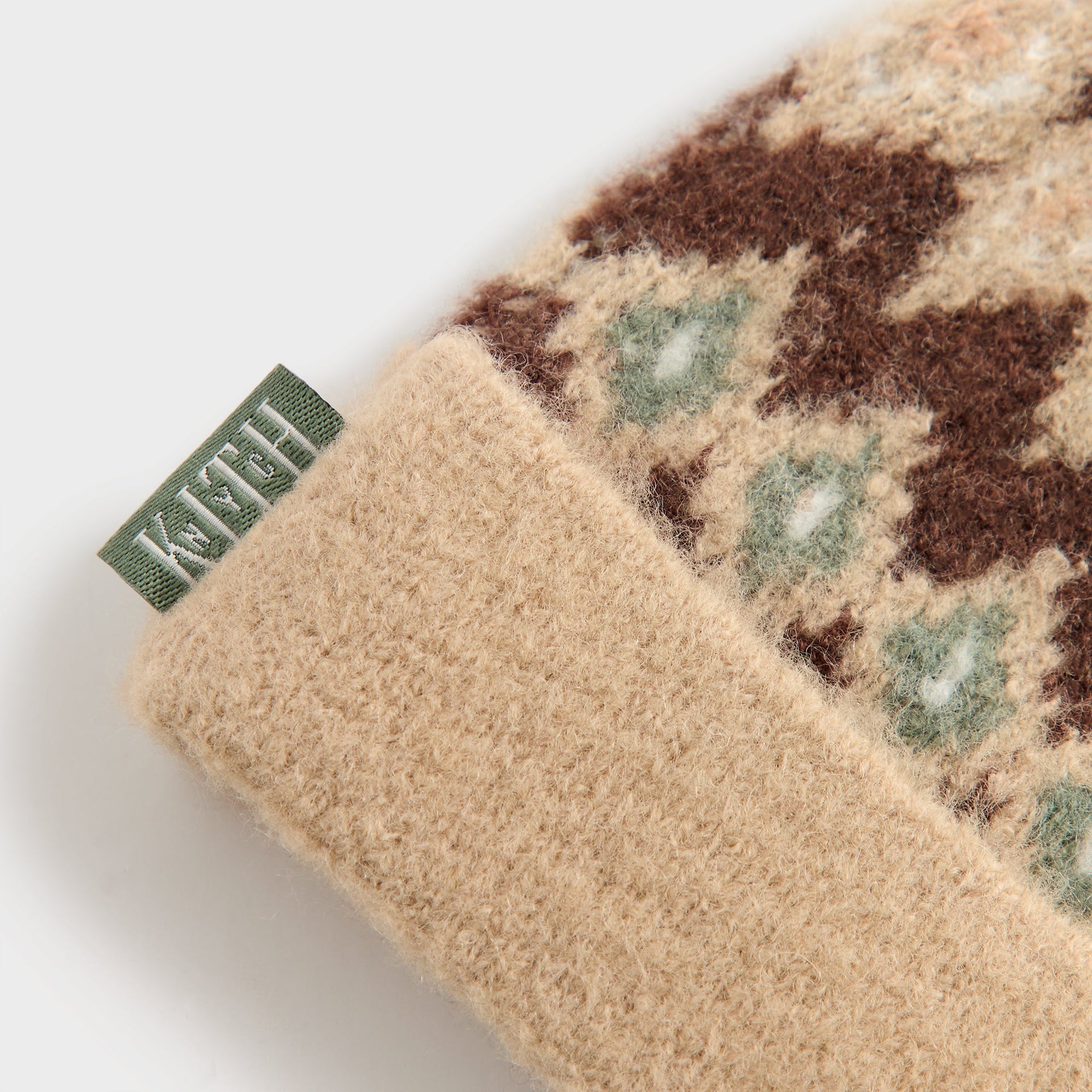 Kith Baby Novelty Fair Isle Sweater Coverall Set - Mocha Heather