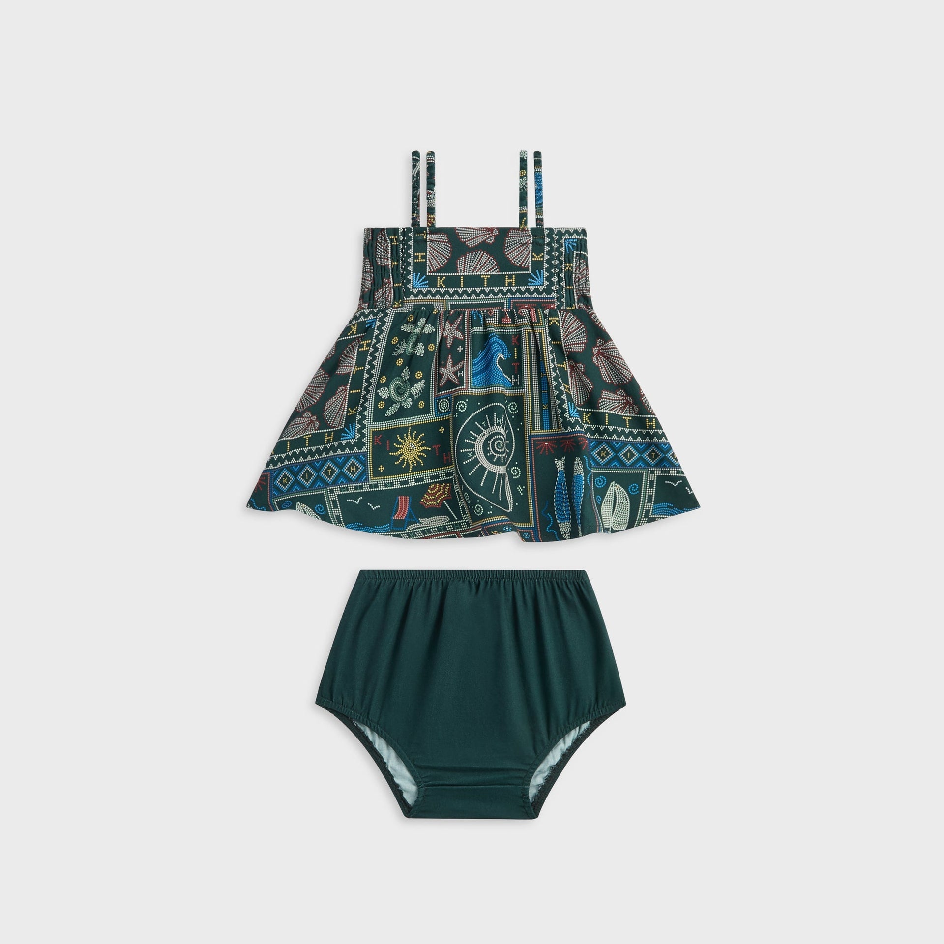 Kith Baby Beach Tile Dress Bloomer Set - Stadium - PH