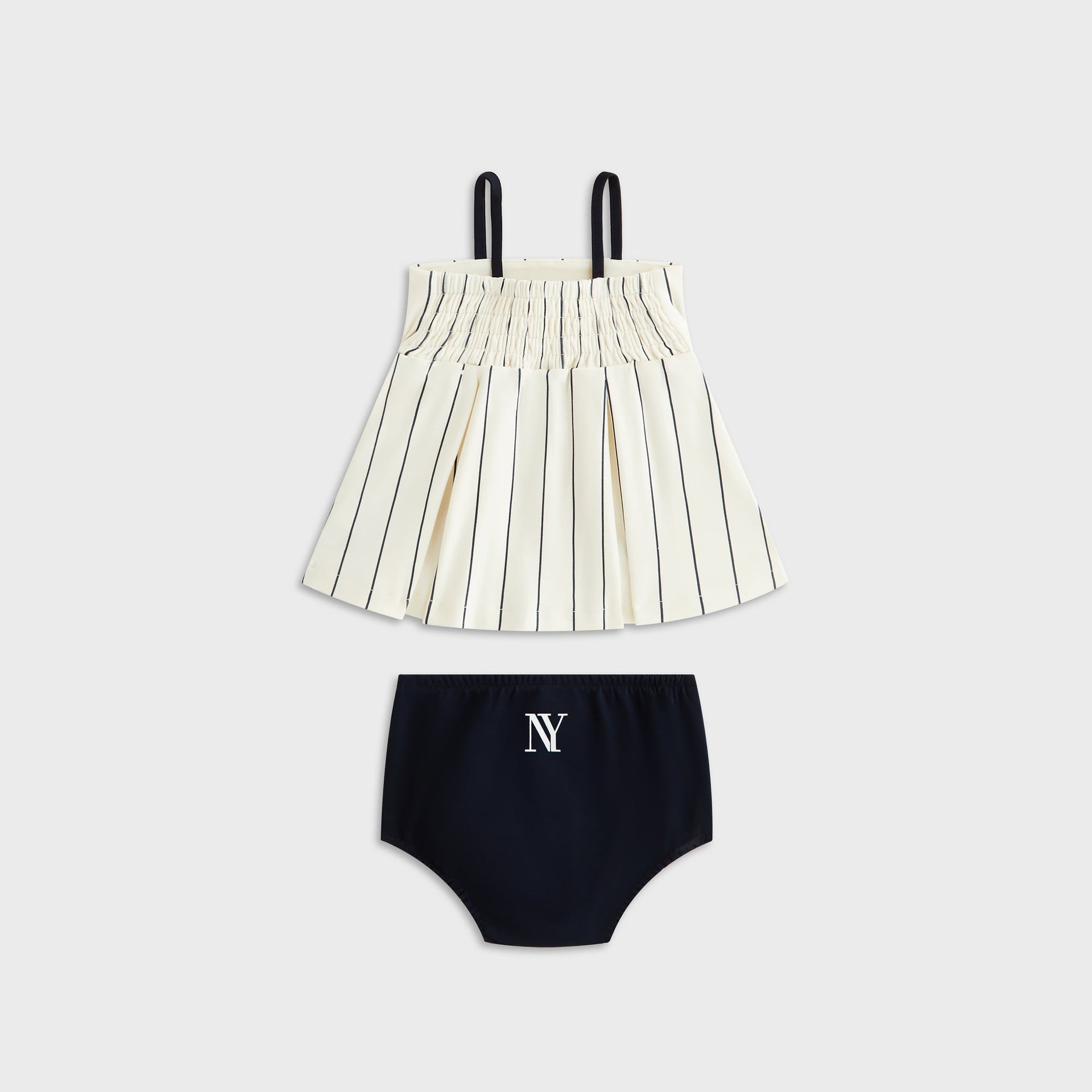 Kith Baby Pinstripe Baseball Dress Bloomer Set - Silk - PH