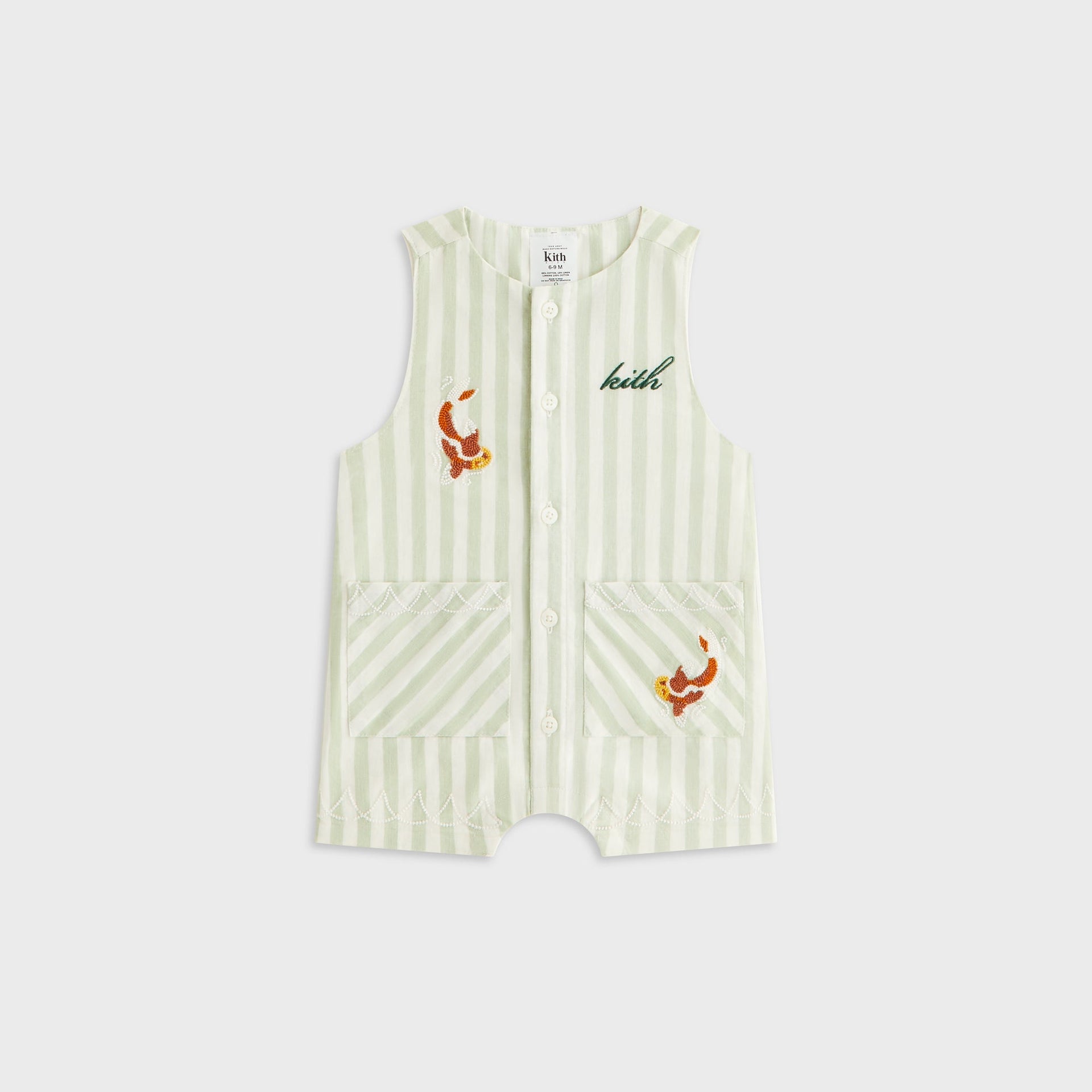 Kith Baby Embroidered Odin Shortall Set - Sage - PH
