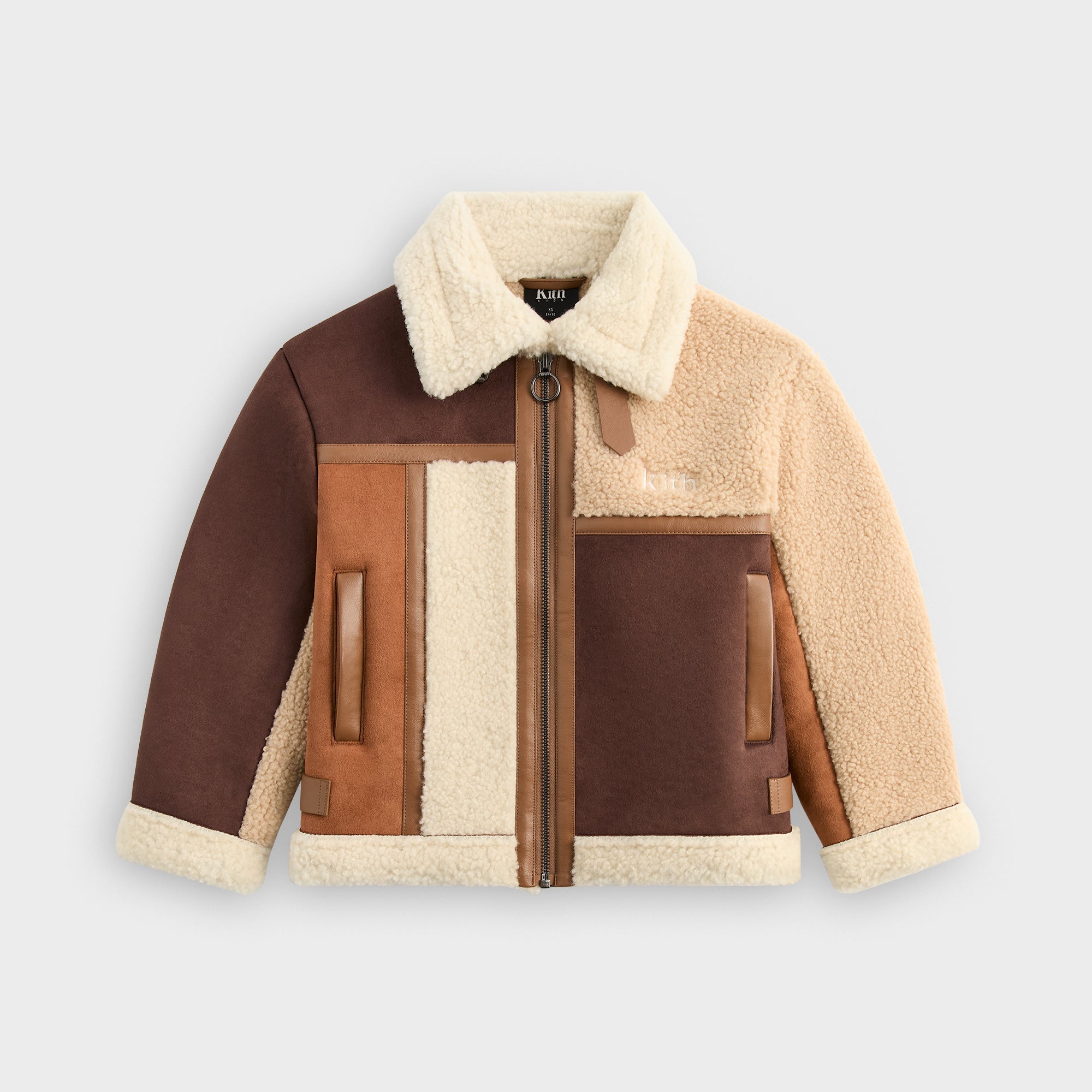 KITH キッズ　ジャケット　ムートン Kith Kids Clarke Faux Shearling Jacket - Cavan
