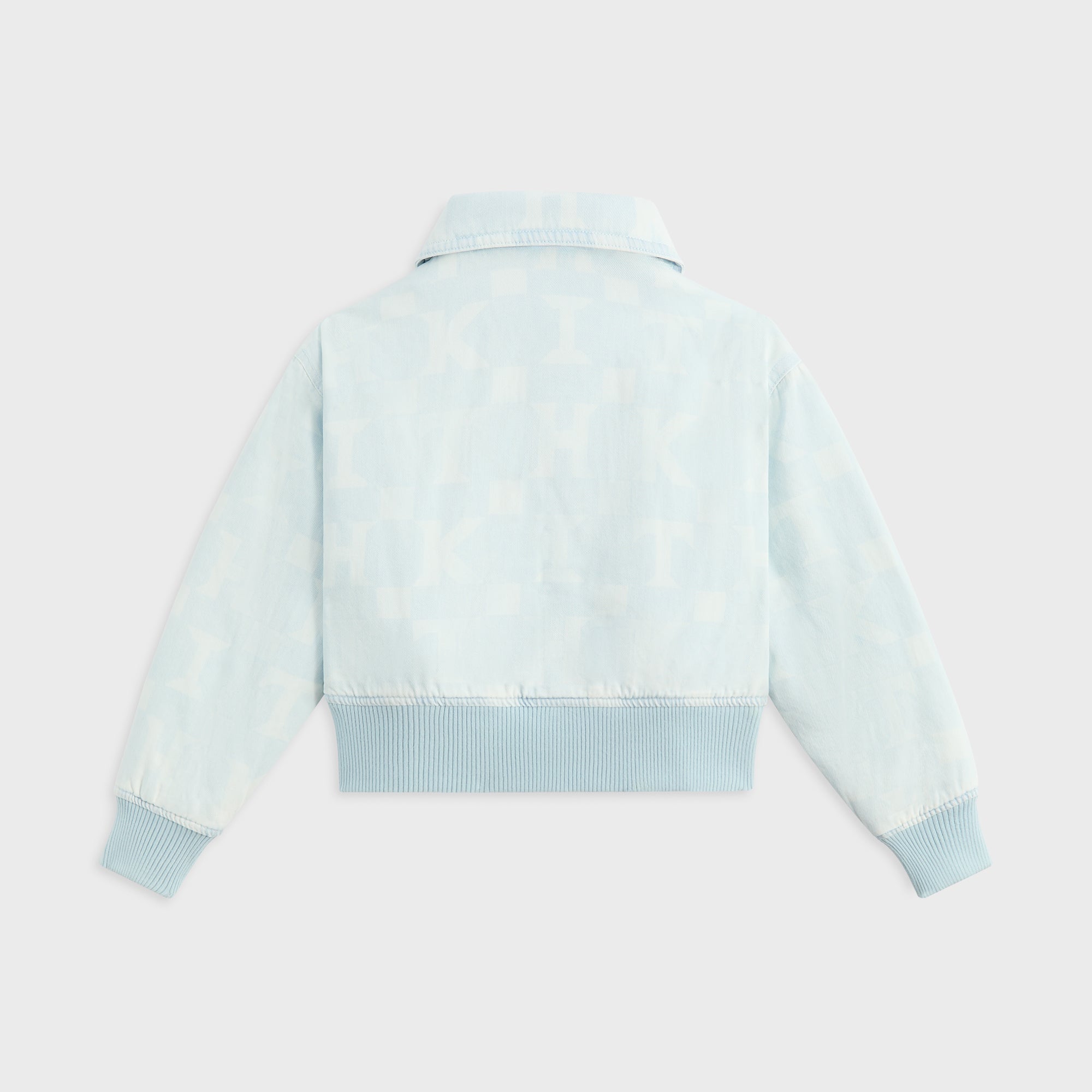 Kith Kids Monogram Denim Bomber Jacket - Opal Light Wash – Kith UK