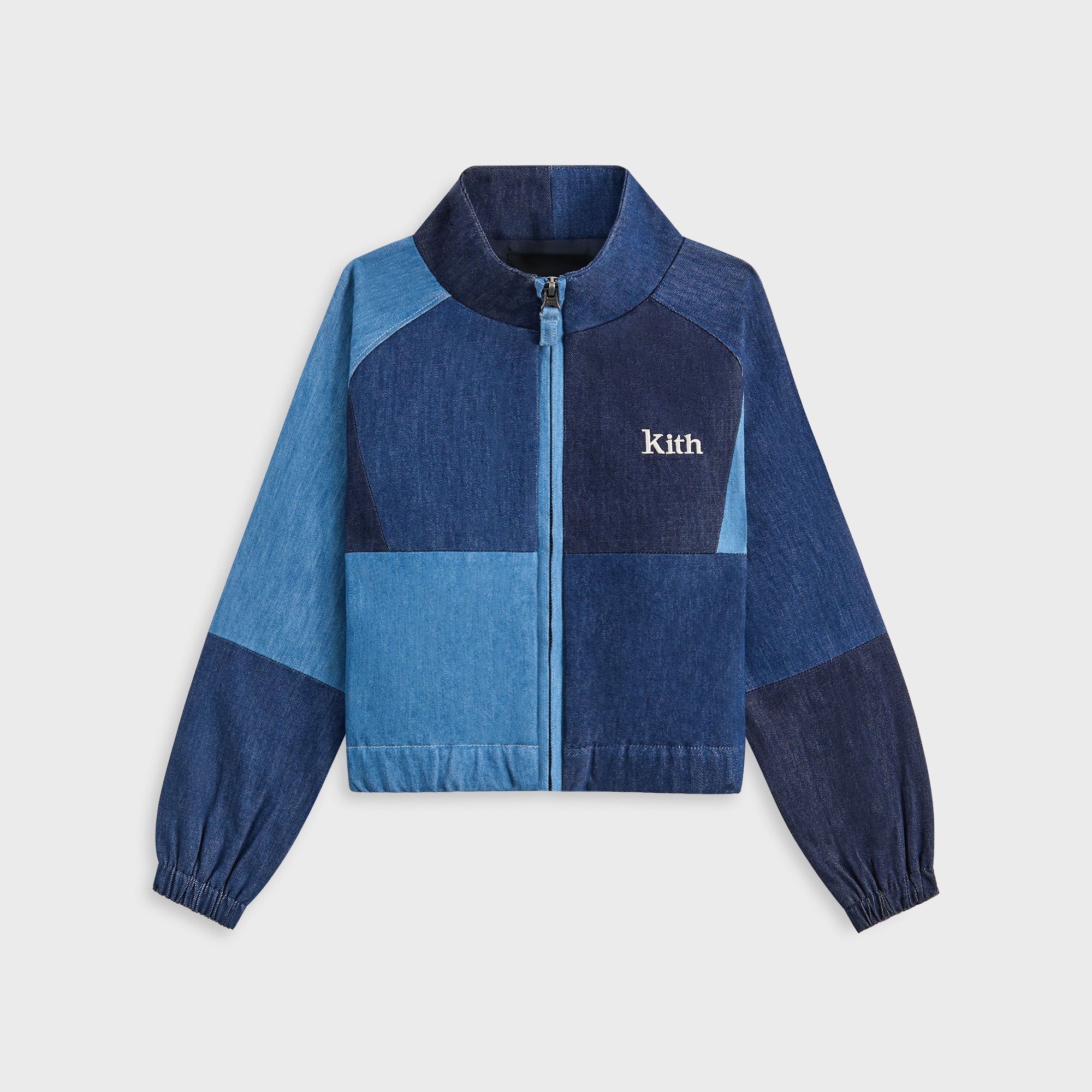 kith kids ブルゾン　ジャケット　ma-1 KITH Kith Kids Patchwork Denim Milo Track Jacket - Multi – Kith UK