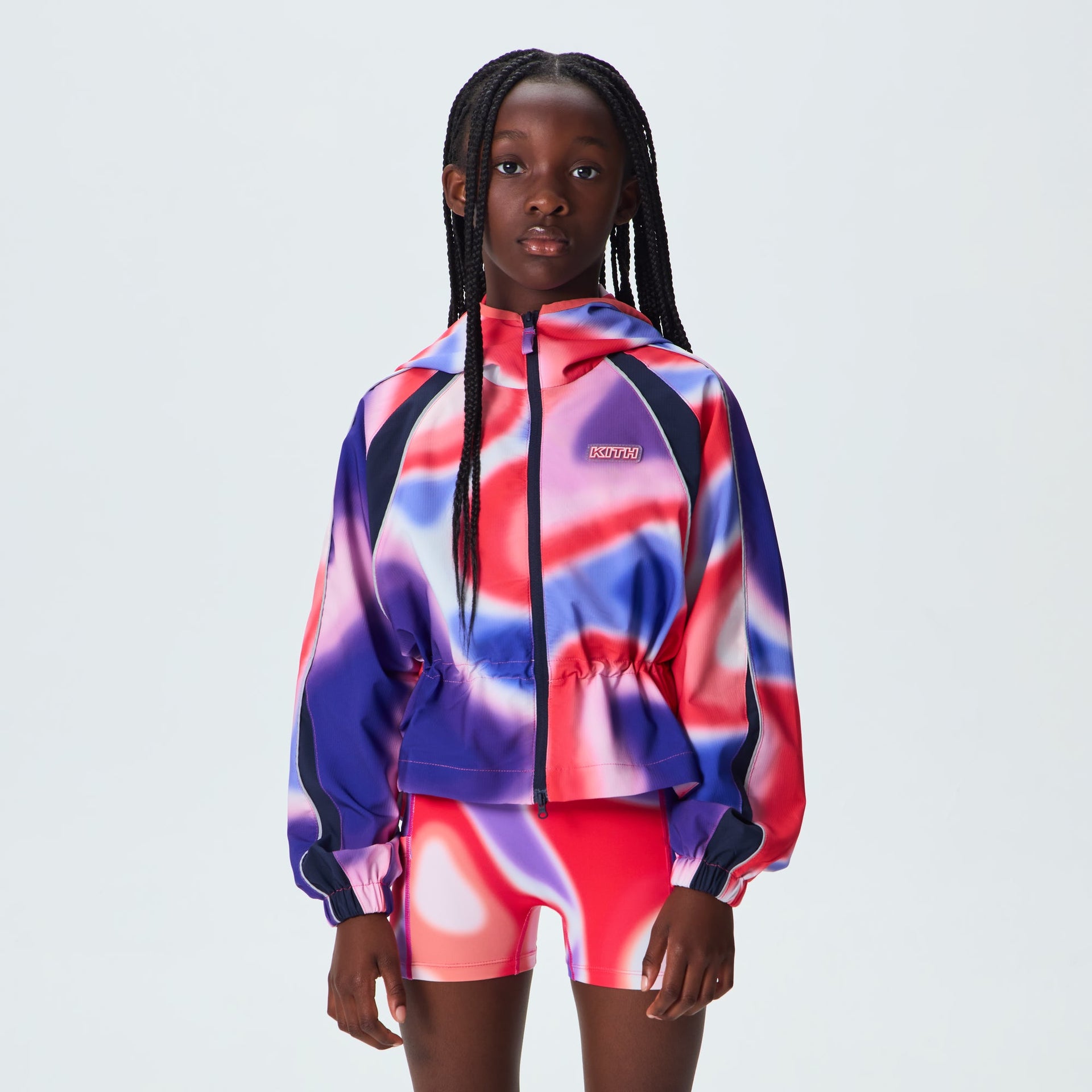 Kith Kids Printed Lora Windbreaker Jacket - Tempo